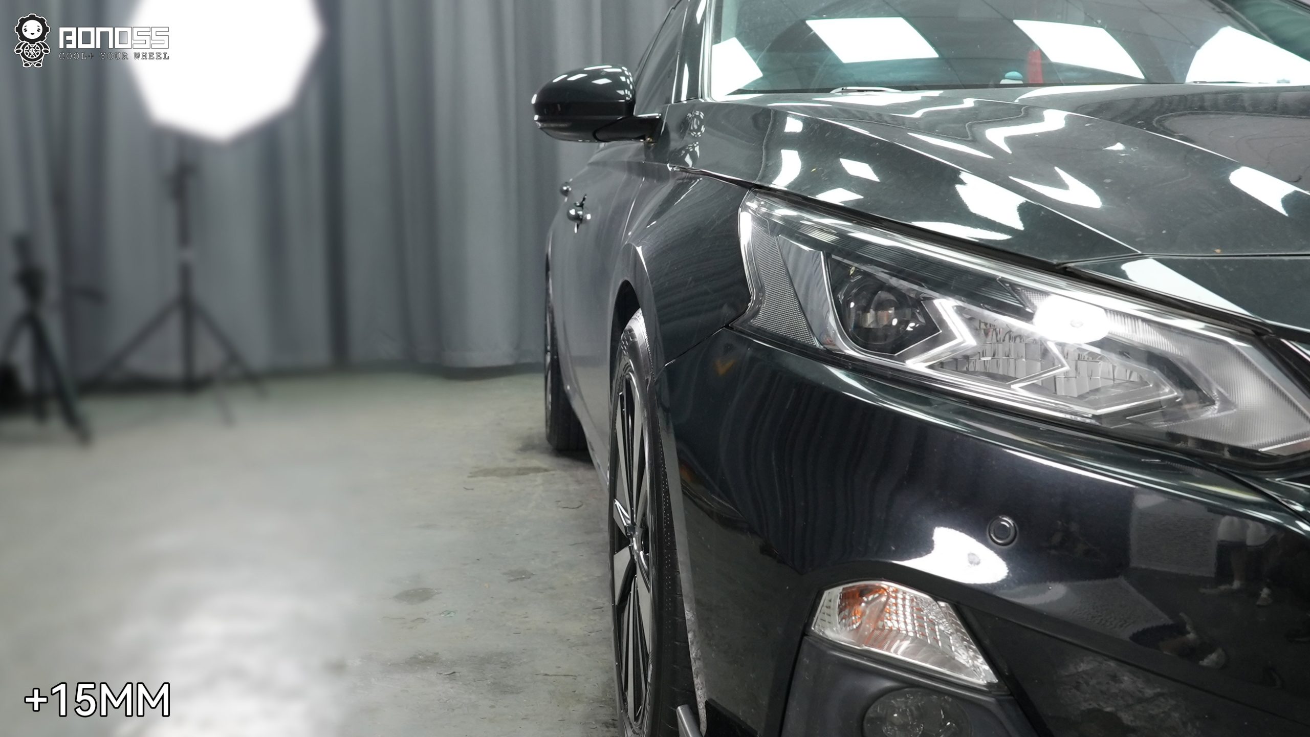 BONOSS Forged Active Cooling 2019 Nissan Altima Wheel Spacers Front 15mm Rear 20mm Before and After (4)