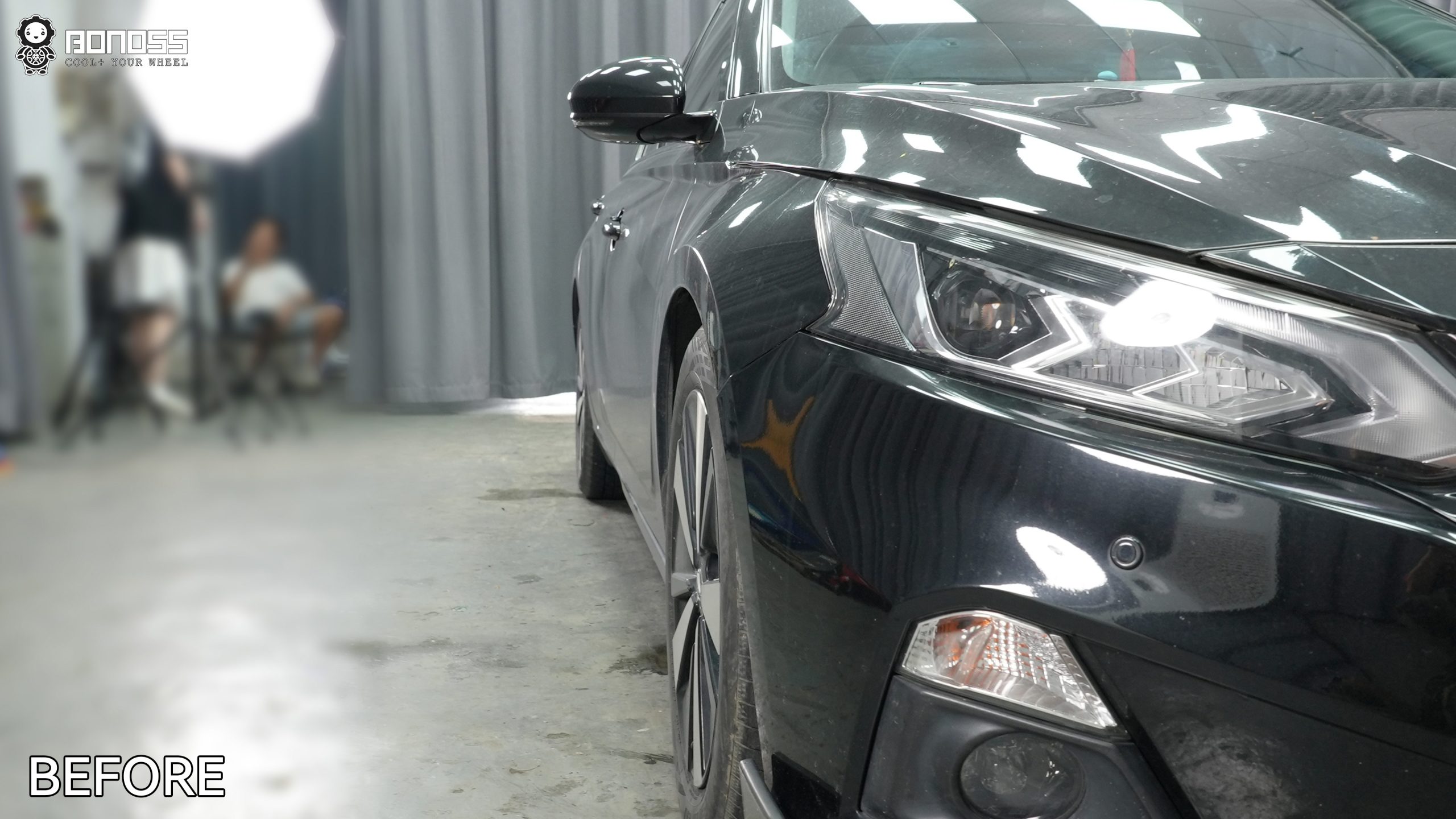 BONOSS Forged Active Cooling 2019 Nissan Altima Wheel Spacers Front 15mm Rear 20mm Before and After (9)