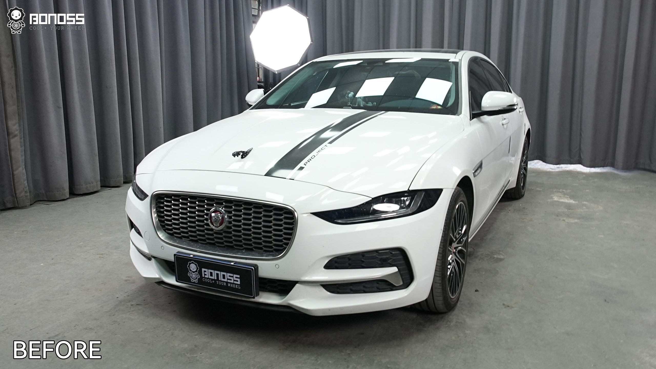 BONOSS Forged Active Cooling 2020 Jaguar XE Wheel Spacers Front 15mm Rear 20mm Before and After (7)