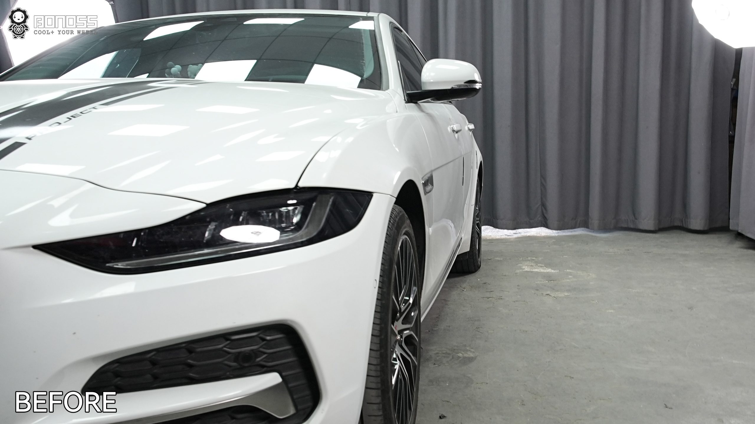 BONOSS Forged Active Cooling 2020 Jaguar XE Wheel Spacers Front 15mm Rear 20mm Before and After (8)