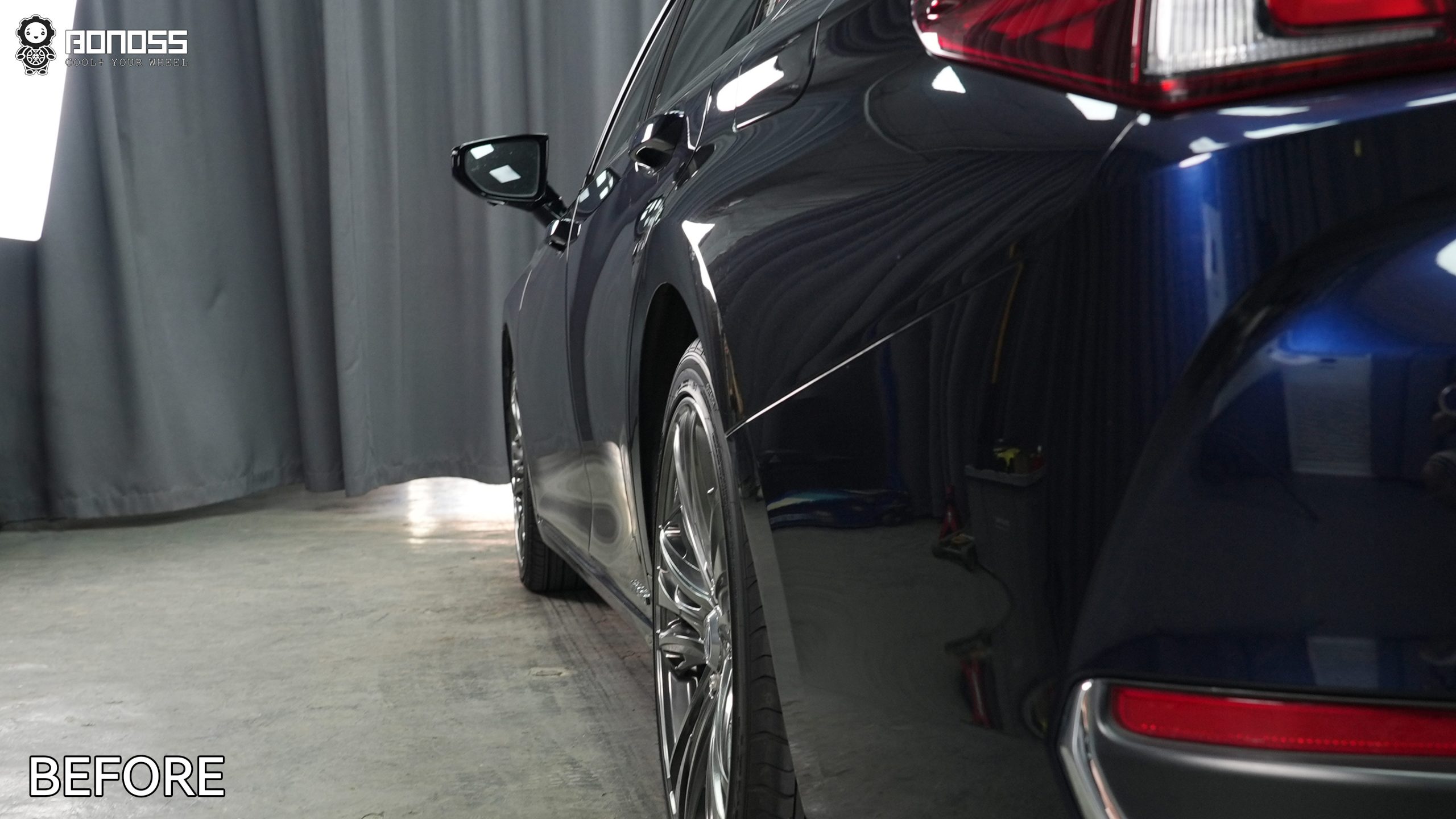 BONOSS Forged Active Cooling 2020 Lexus ES Wheel Spacers Front 20mm Rear 20mm Before and After (10)