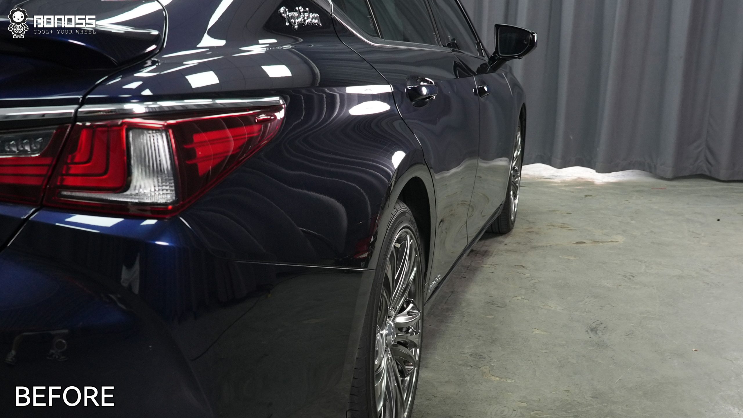 BONOSS Forged Active Cooling 2020 Lexus ES Wheel Spacers Front 20mm Rear 20mm Before and After (11)