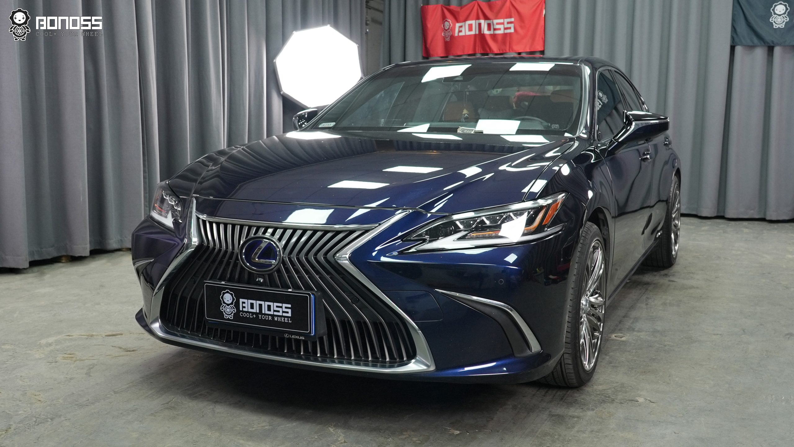 BONOSS Forged Active Cooling 2020 Lexus ES Wheel Spacers Front 20mm Rear 20mm Before and After (2)