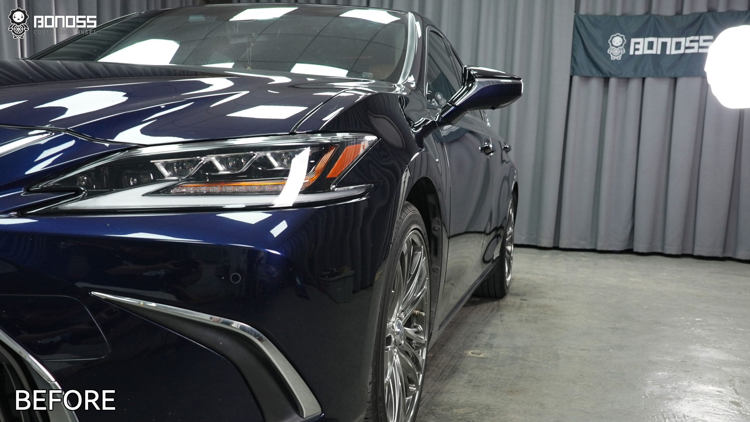 BONOSS Forged Active Cooling 2020 Lexus ES Wheel Spacers Front 20mm Rear 20mm Before and After (8)