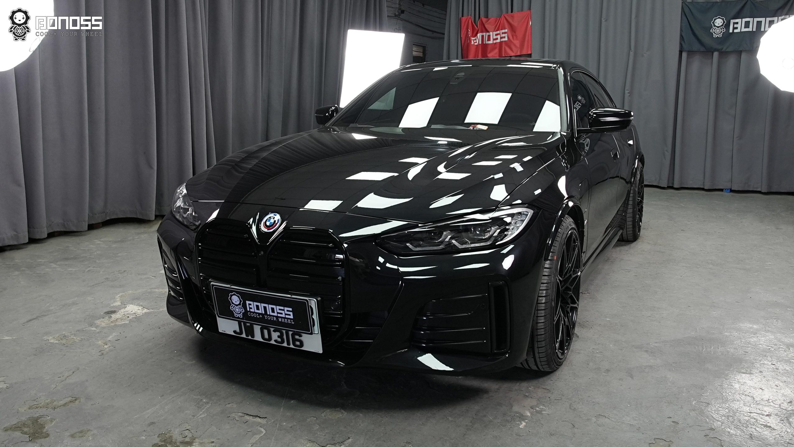 BONOSS Forged Active Cooling 2021 BMW i4 Wheel Spacers Front 20mm Rear 22.5mm Before and After (2)