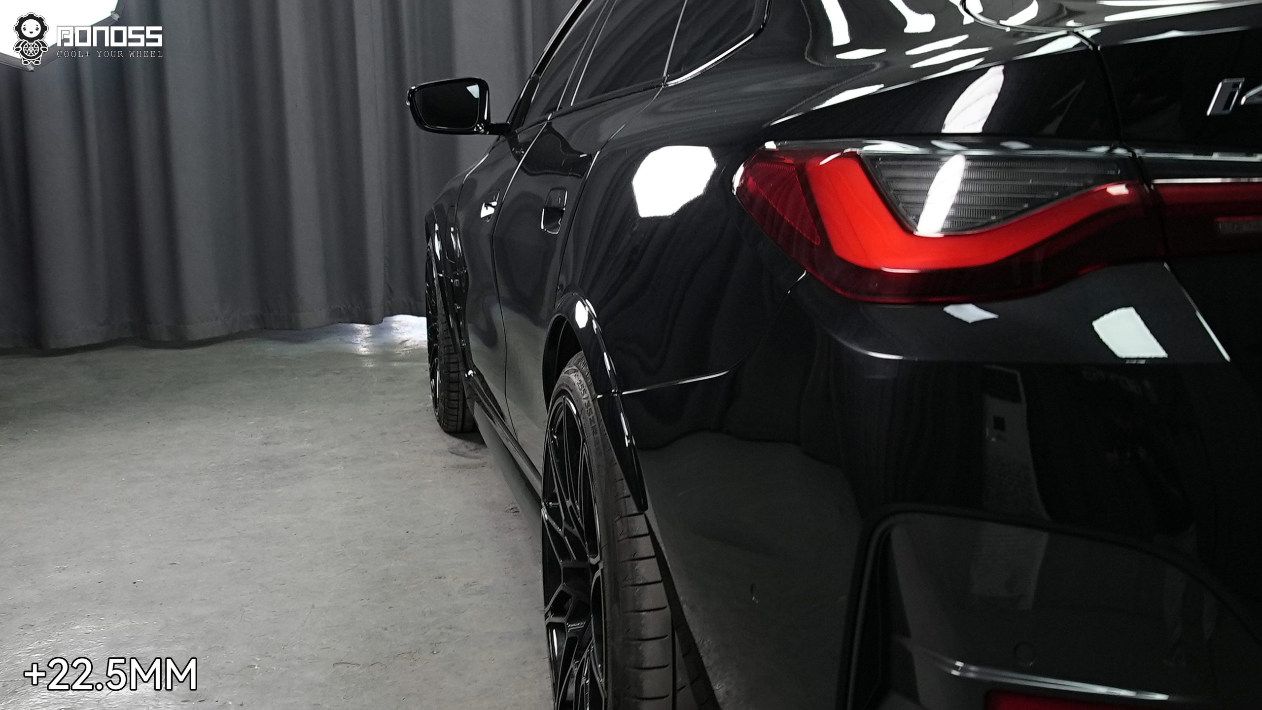 BONOSS Forged Active Cooling 2021 BMW i4 Wheel Spacers Front 20mm Rear 22.5mm Before and After (5)