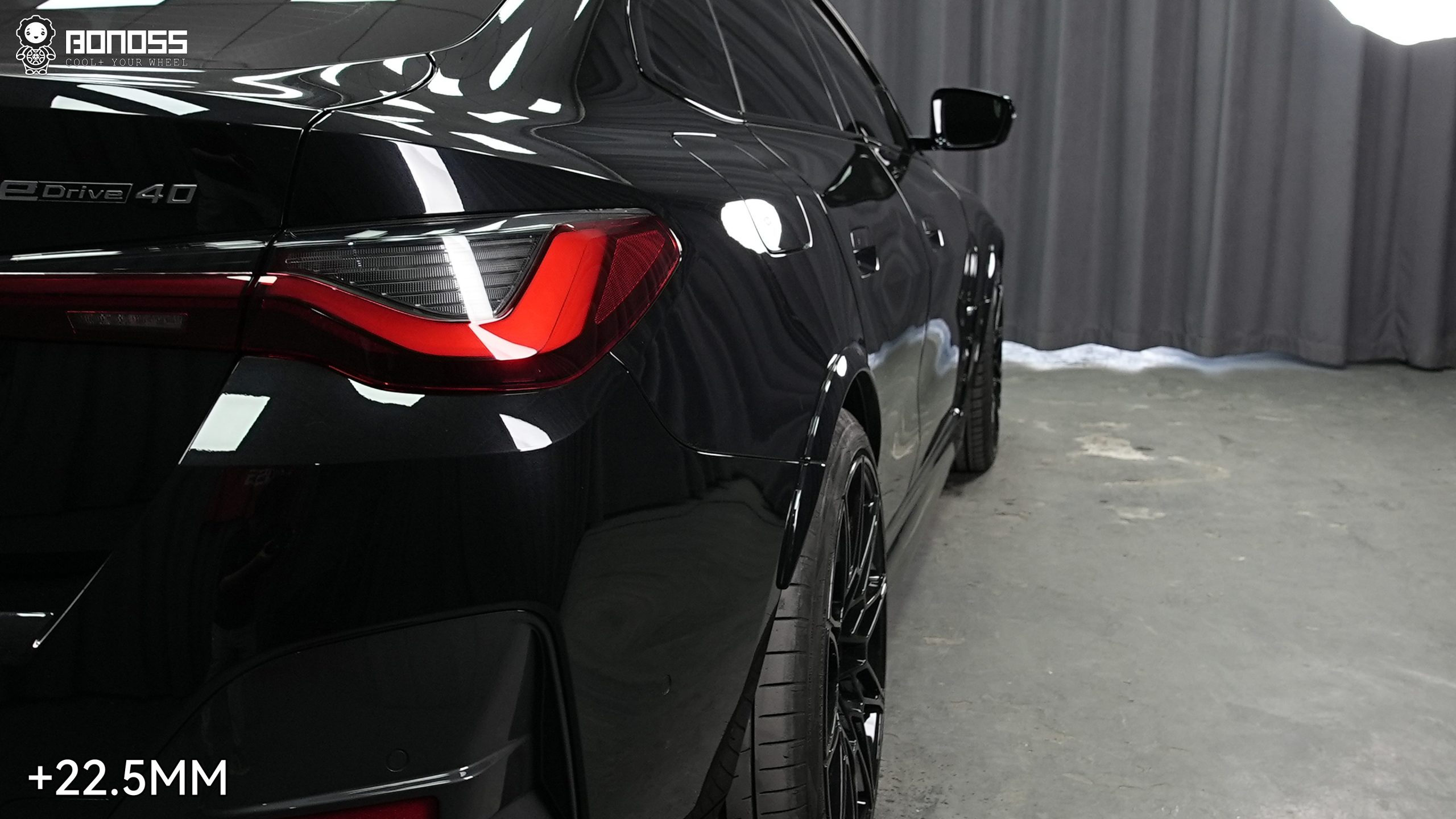 BONOSS Forged Active Cooling 2021 BMW i4 Wheel Spacers Front 20mm Rear 22.5mm Before and After (6)