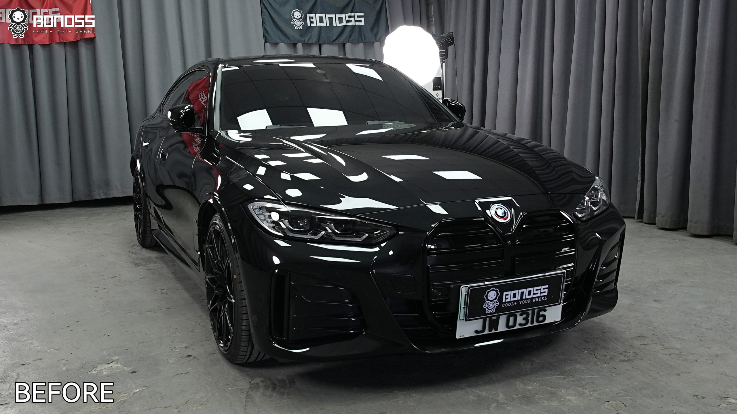 BONOSS Forged Active Cooling 2021 BMW i4 Wheel Spacers Front 20mm Rear 22.5mm Before and After (7)