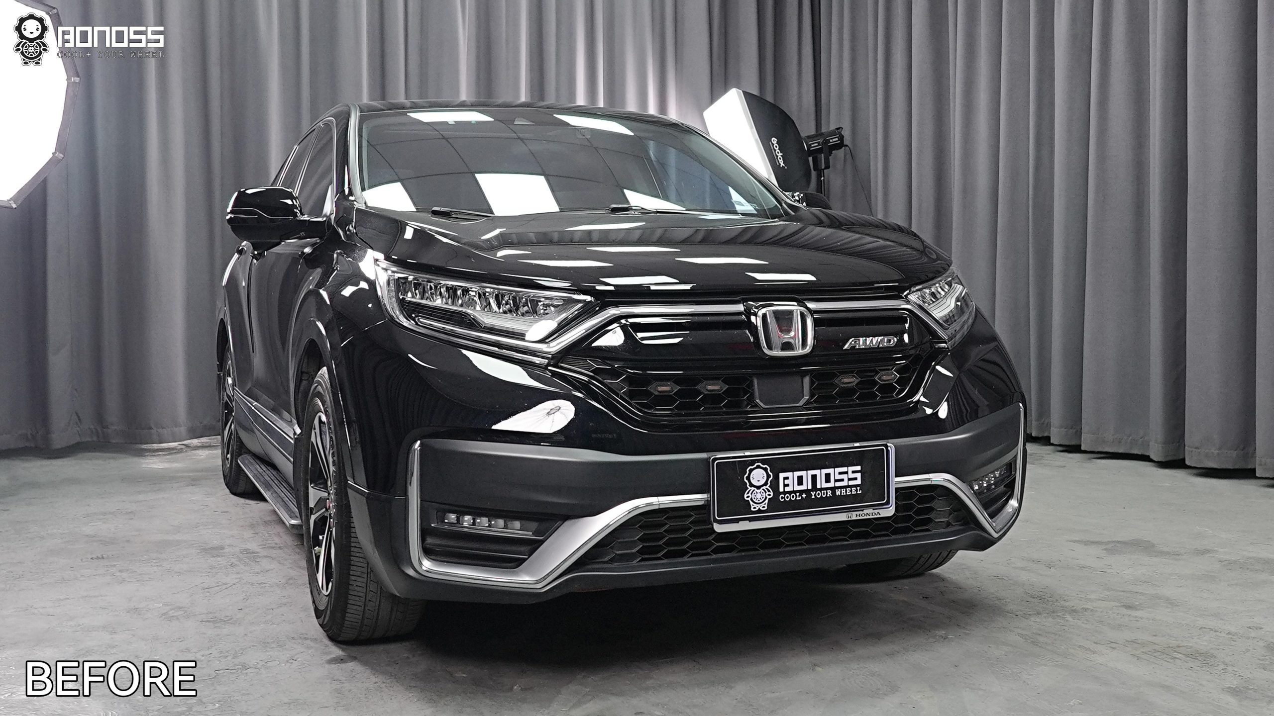 BONOSS Forged Active Cooling 2021 Honda CR-V Wheel Spacers Front 25mm Rear 25mm Before and After (7)