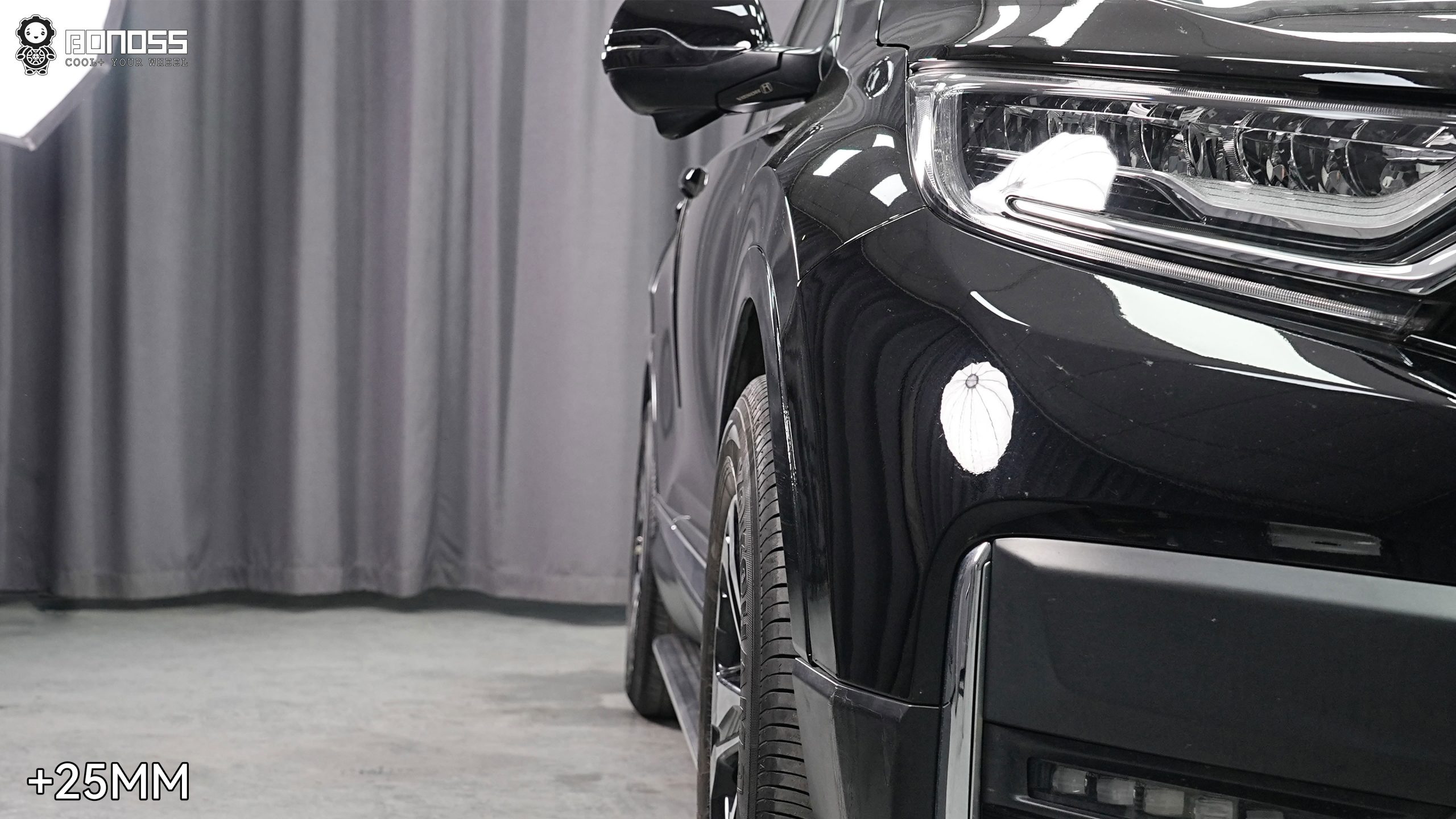 BONOSS Forged Active Cooling 2021 Honda CR-V Wheel Spacers Front 25mm Rear 25mm Before and After Example 1