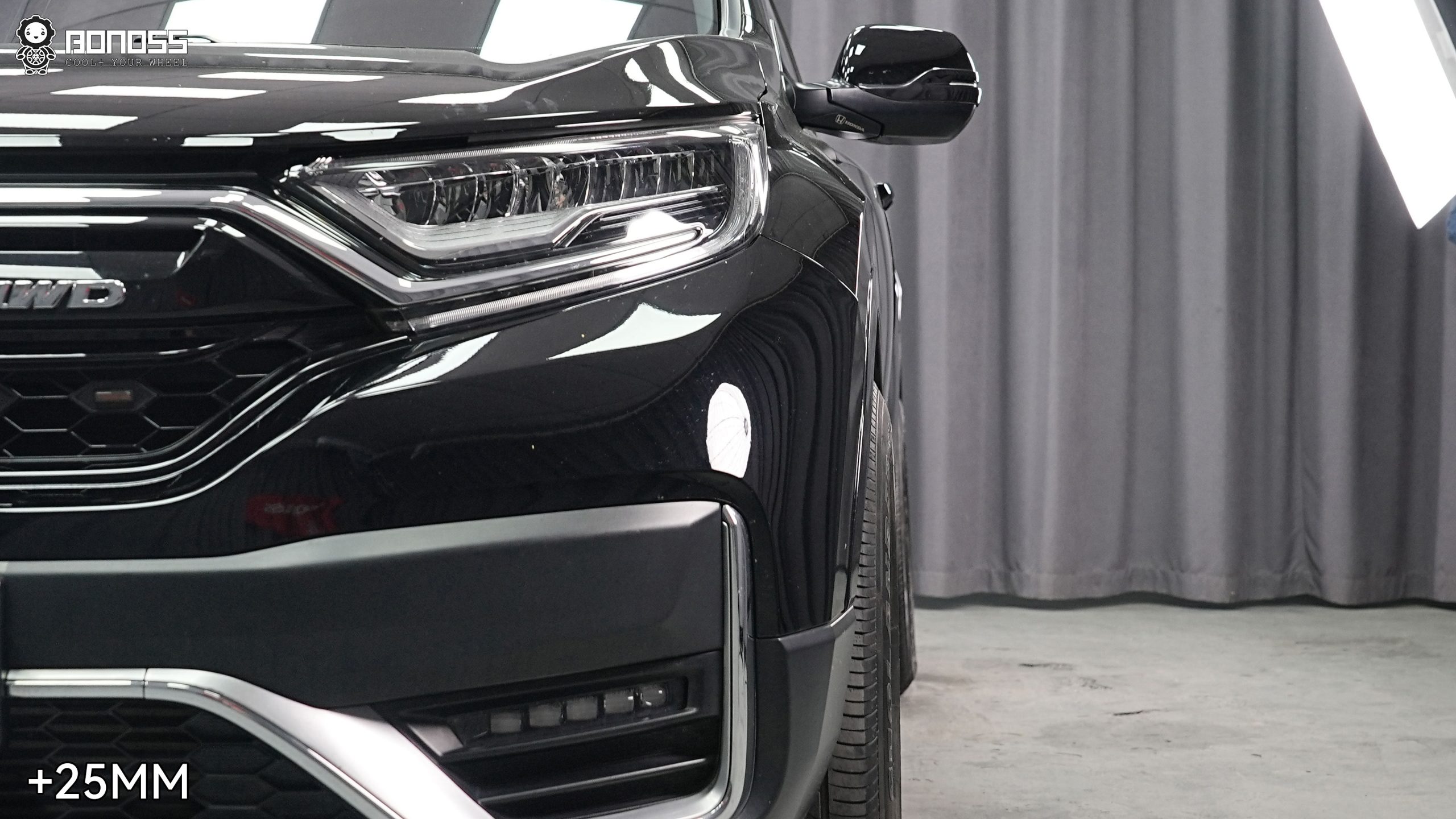 BONOSS Forged Active Cooling 2021 Honda CR-V Wheel Spacers Front 25mm Rear 25mm Before and After Example 2