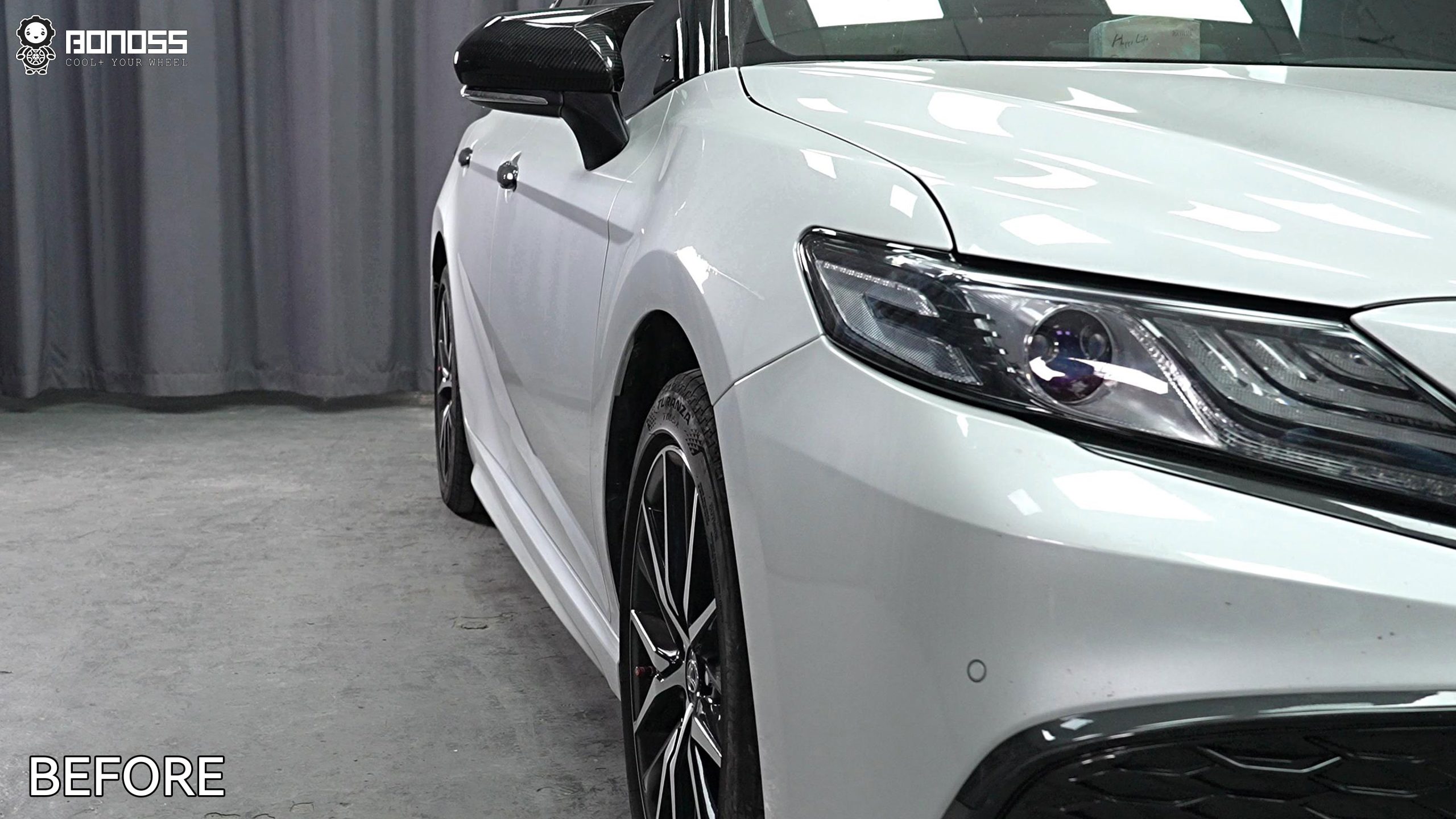 BONOSS Forged Active Cooling 2021 Toyota Camry Wheel Spacers Front 15mm Rear 20mm Before and After (8)