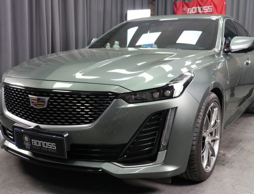 BONOSS Forged Active Cooling 2022 Cadillac CT5 Wheel Spacers Front 20mm Rear 25mm Before and After