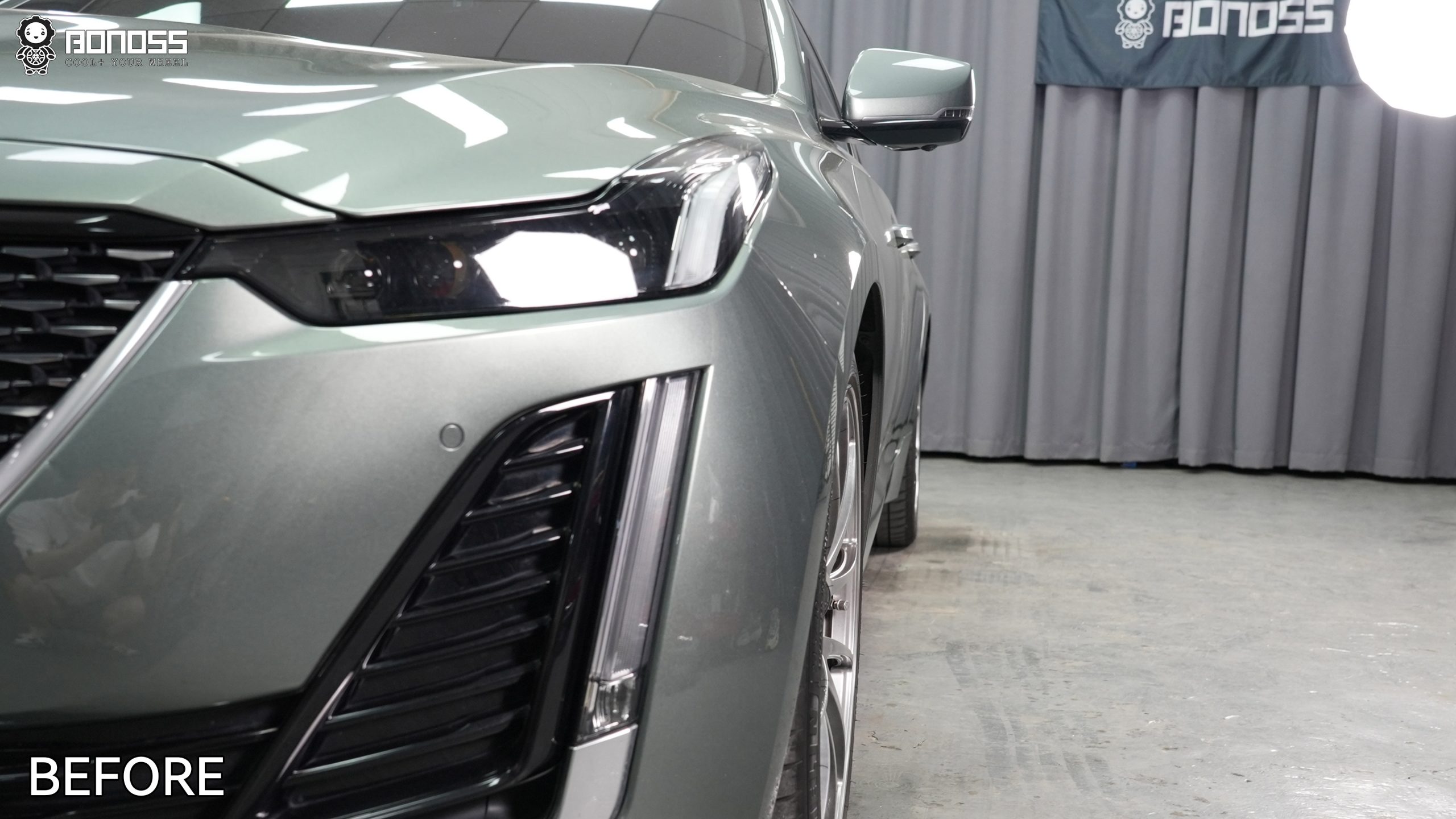 BONOSS Forged Active Cooling 2022 Cadillac CT5 Wheel Spacers Front 20mm Rear 25mm Before and After (8)