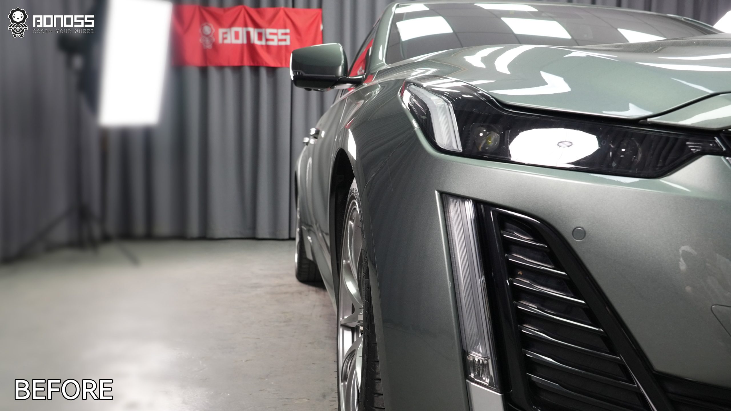 BONOSS Forged Active Cooling 2022 Cadillac CT5 Wheel Spacers Front 20mm Rear 25mm Before and After (9)