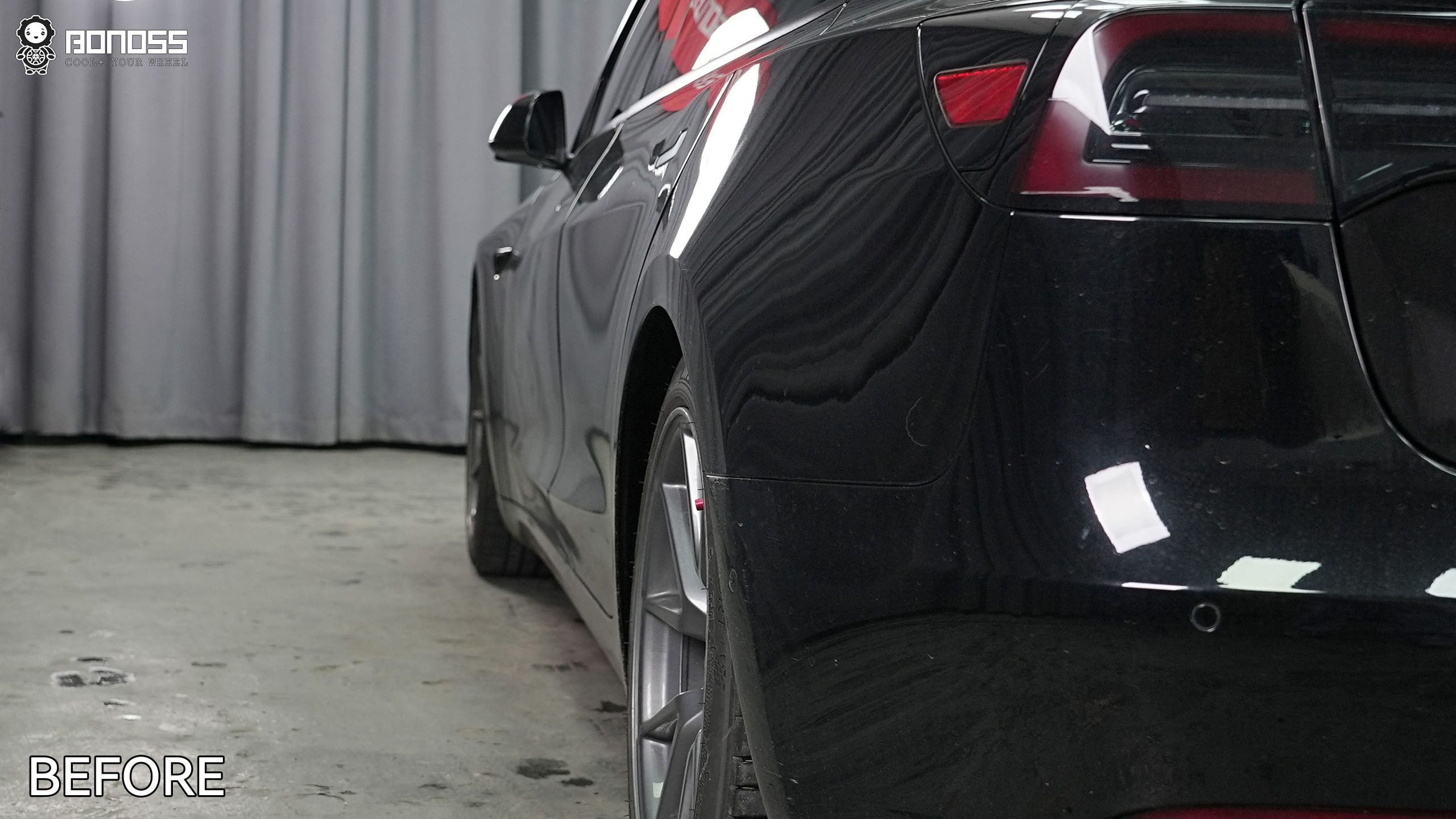 BONOSS Forged Active Cooling 2022 Tesla Model 3 Wheel Spacers Front 18mm Rear 25mm Before and After (10)