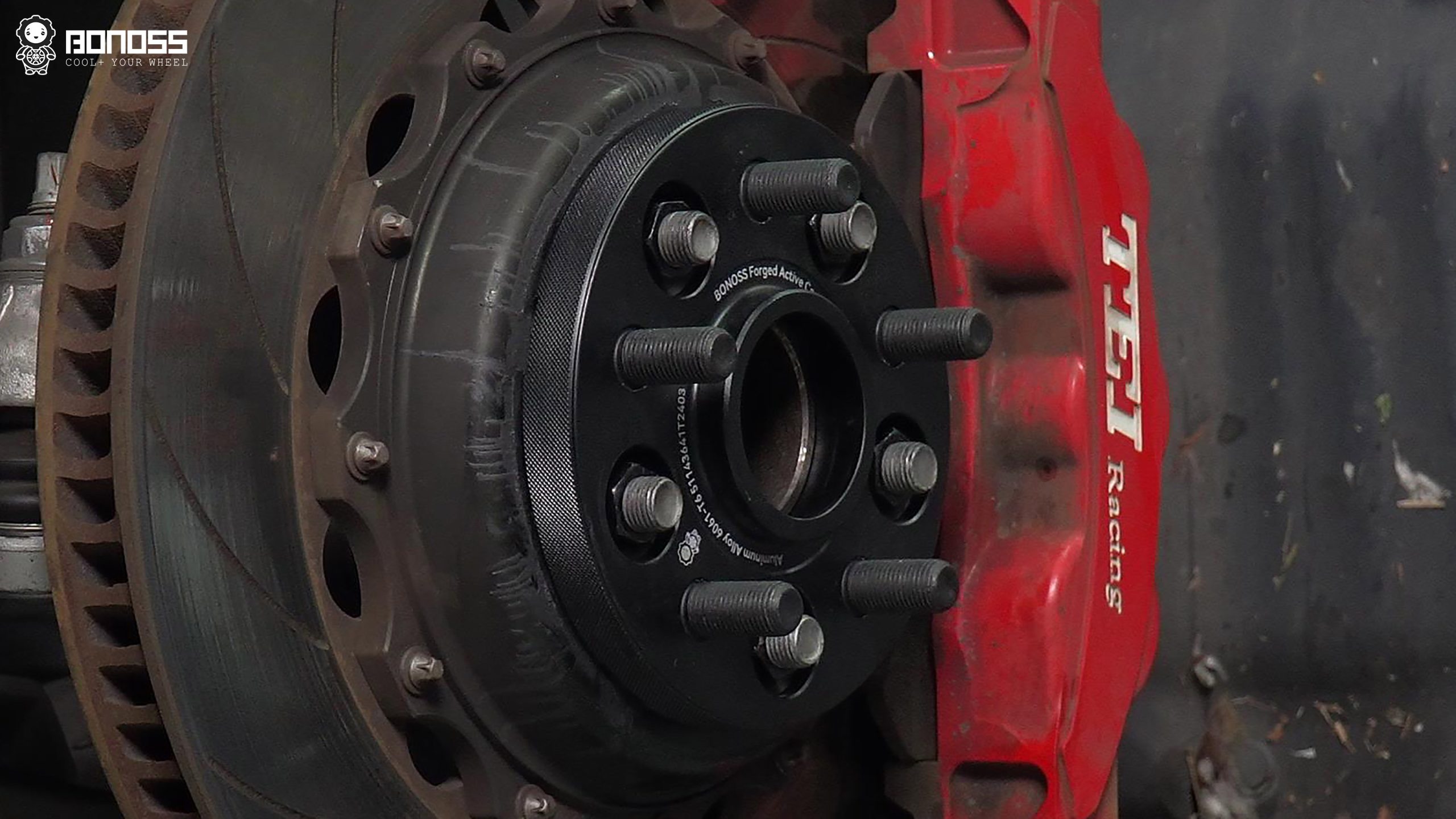 BONOSS Forged Active Cooling 2022 Tesla Model 3 Wheel Spacers Front 18mm Rear 25mm Before and After (13)