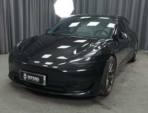 BONOSS Forged Active Cooling 2022 Tesla Model 3 Wheel Spacers Front 18mm Rear 25mm Before and After