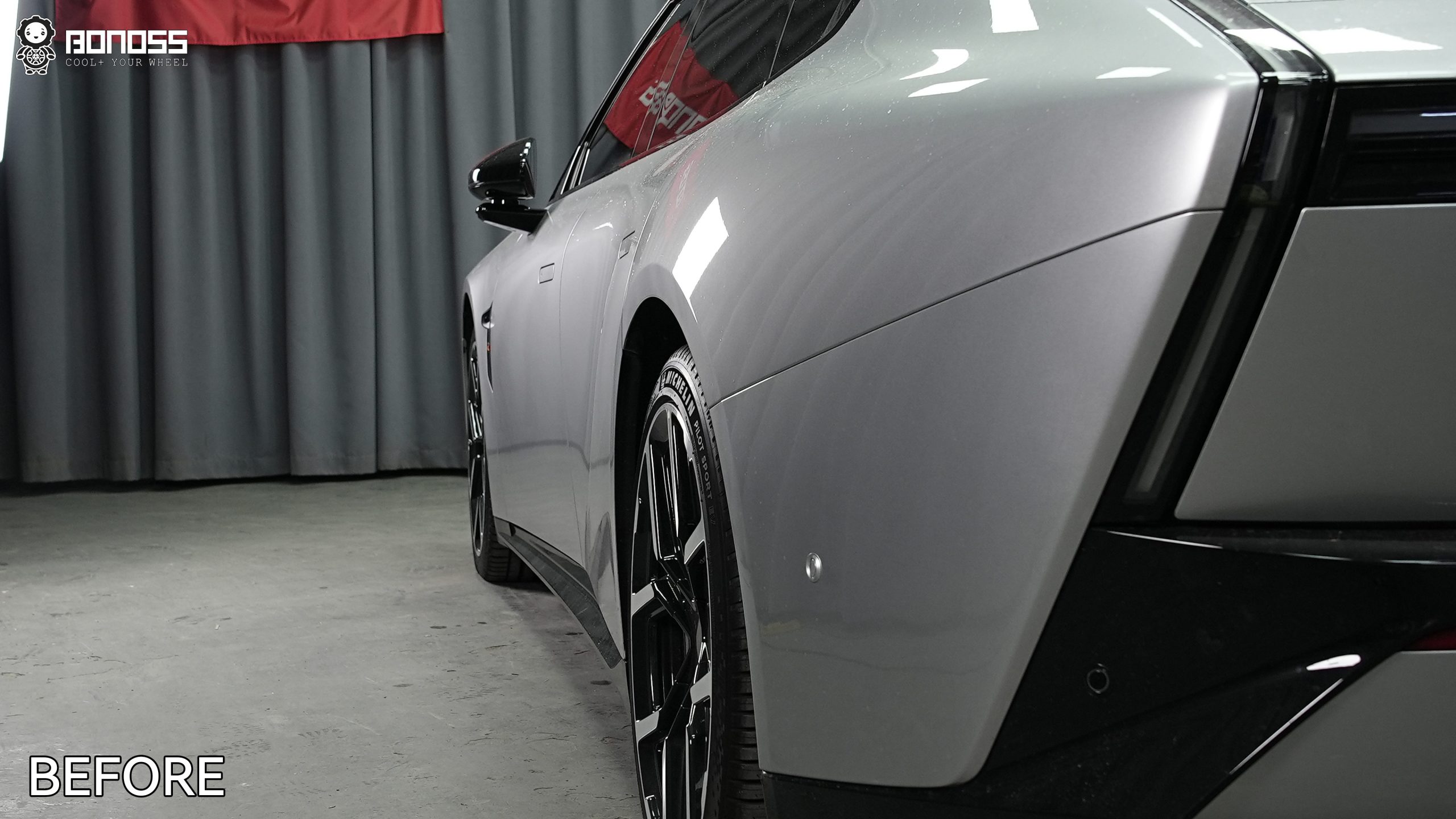 BONOSS Forged Active Cooling 2025 XPeng P7 Wheel Spacers Front 20mm Rear 20mm Before and After (10)