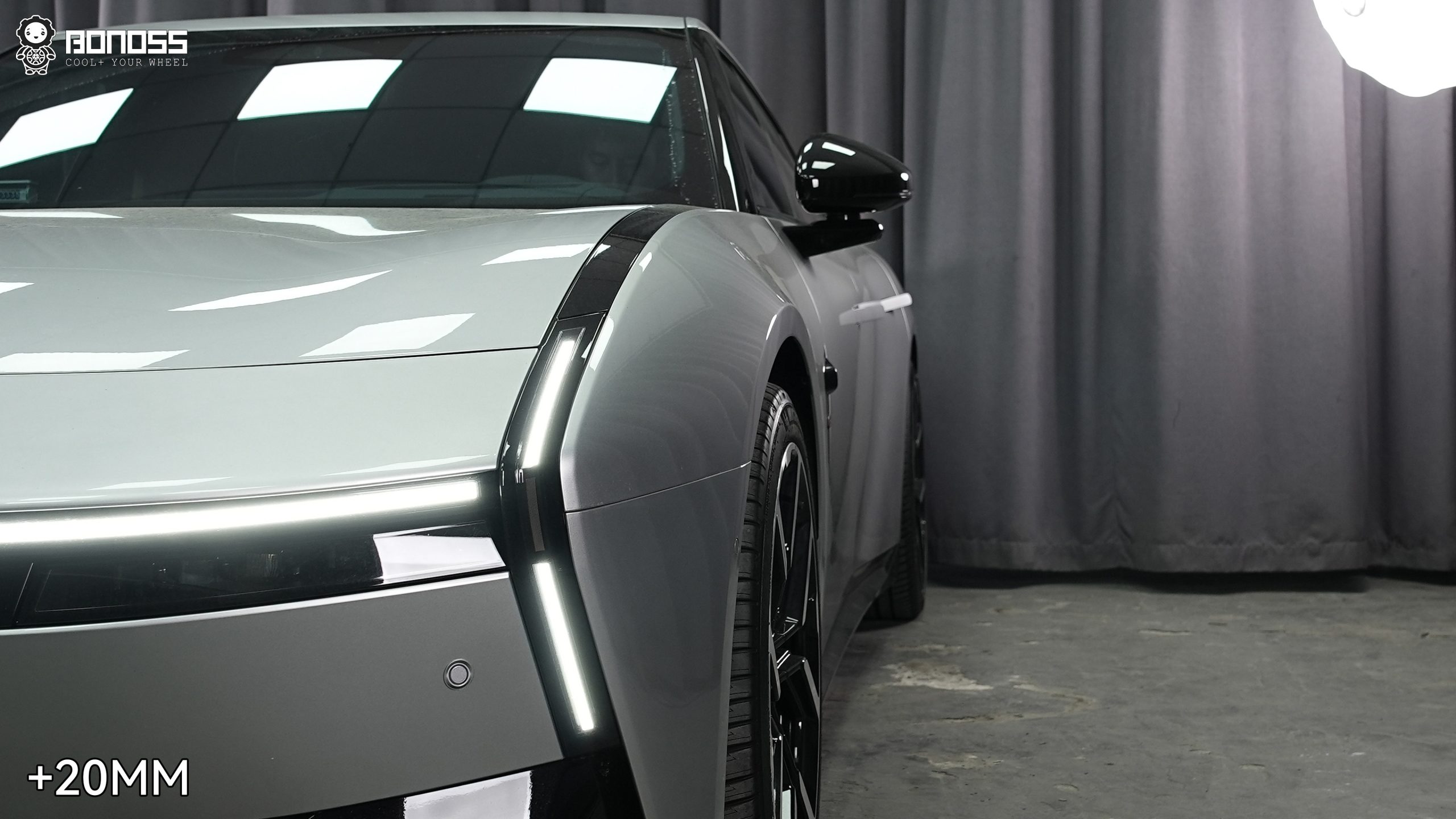 BONOSS Forged Active Cooling 2025 XPeng P7 Wheel Spacers Front 20mm Rear 20mm Before and After (3)