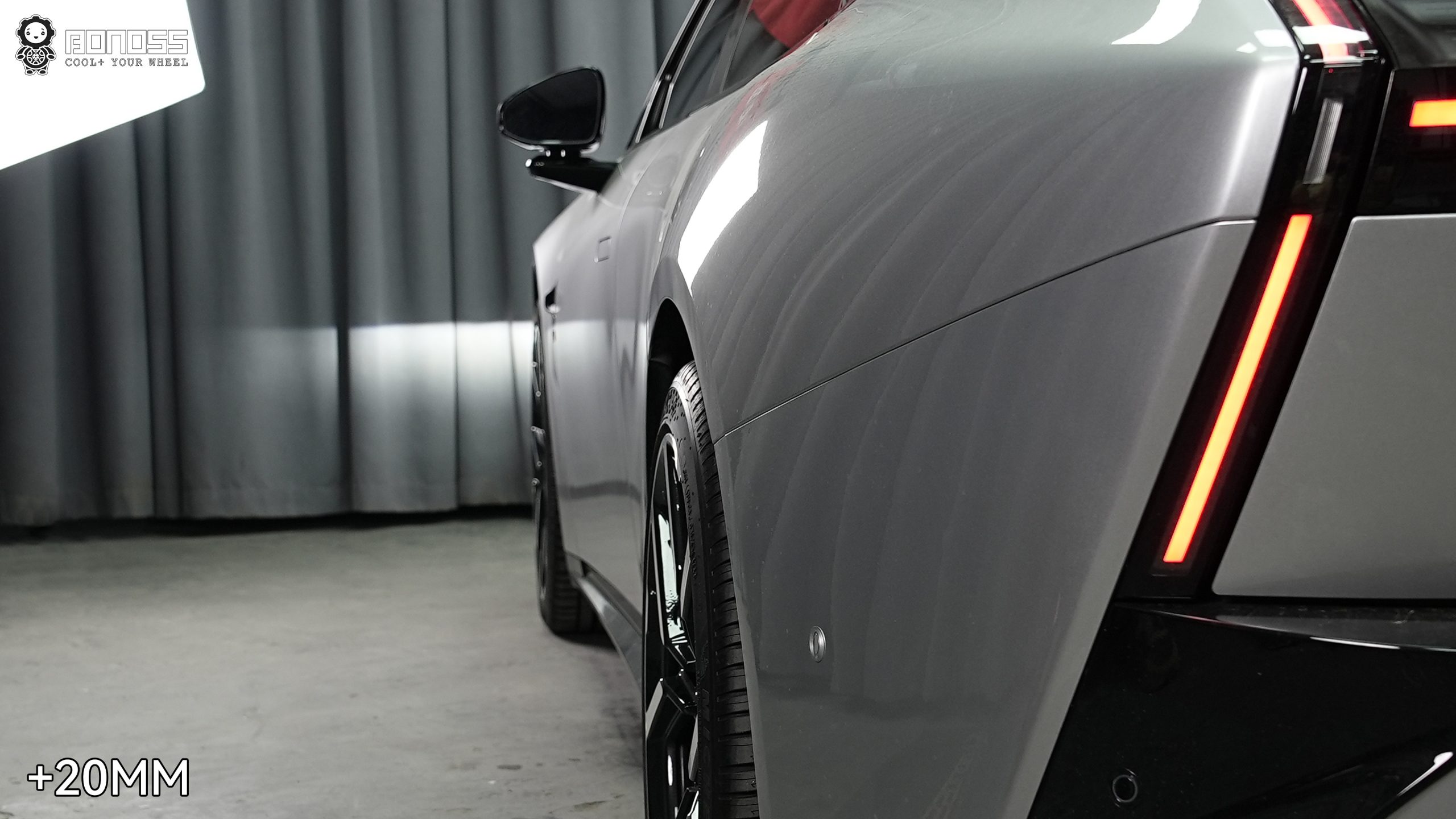 BONOSS Forged Active Cooling 2025 XPeng P7 Wheel Spacers Front 20mm Rear 20mm Before and After (5)