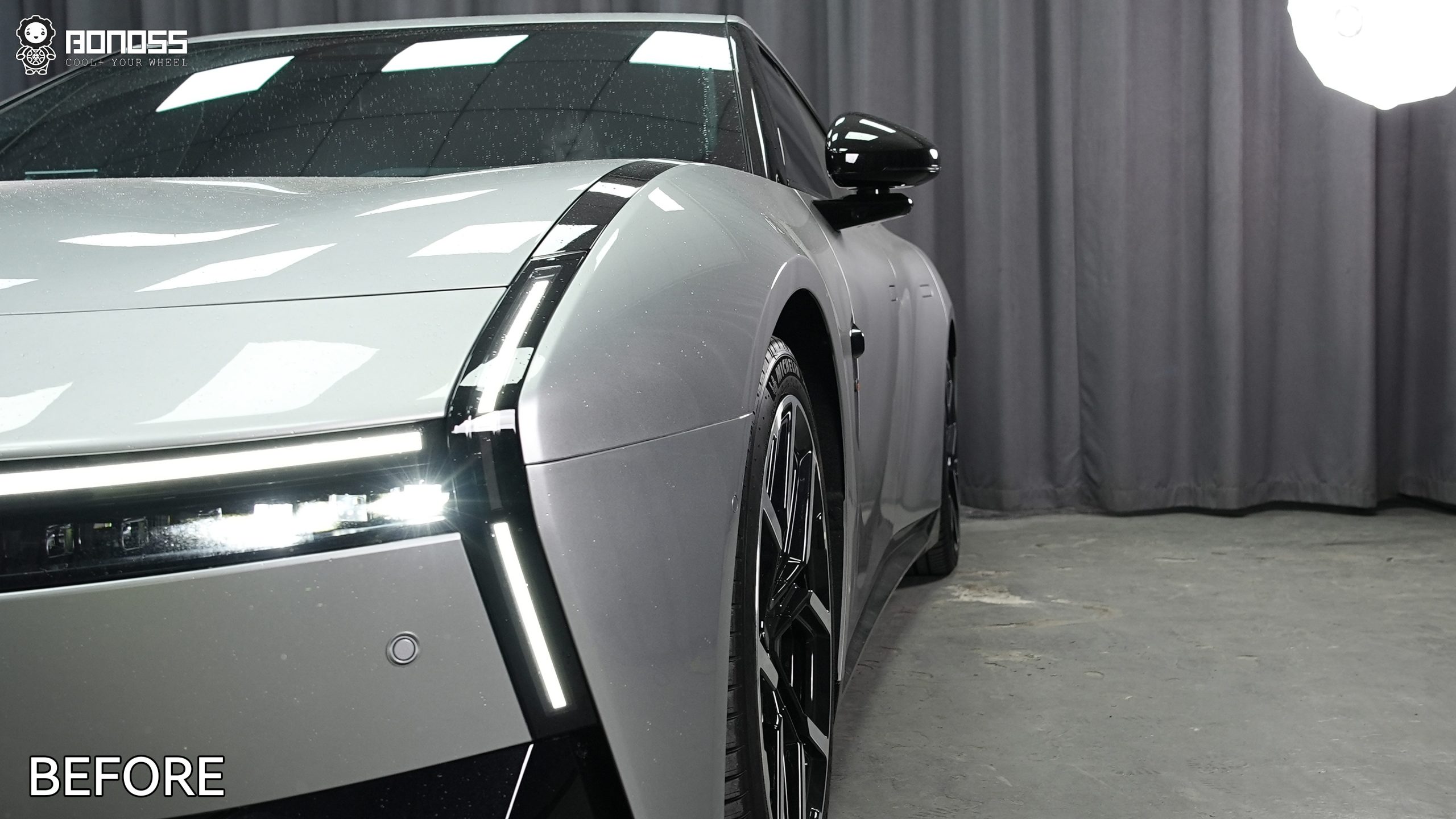 BONOSS Forged Active Cooling 2025 XPeng P7 Wheel Spacers Front 20mm Rear 20mm Before and After (8)