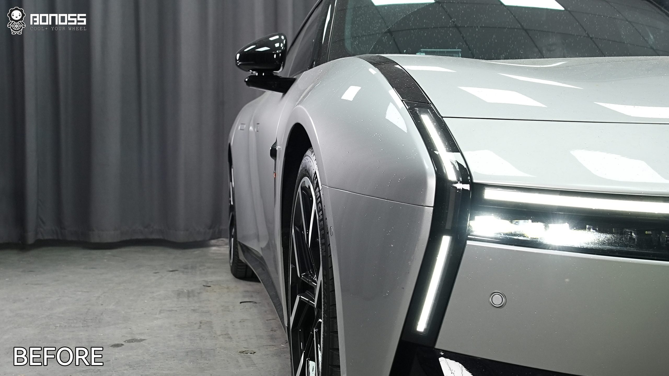 BONOSS Forged Active Cooling 2025 XPeng P7 Wheel Spacers Front 20mm Rear 20mm Before and After (9)