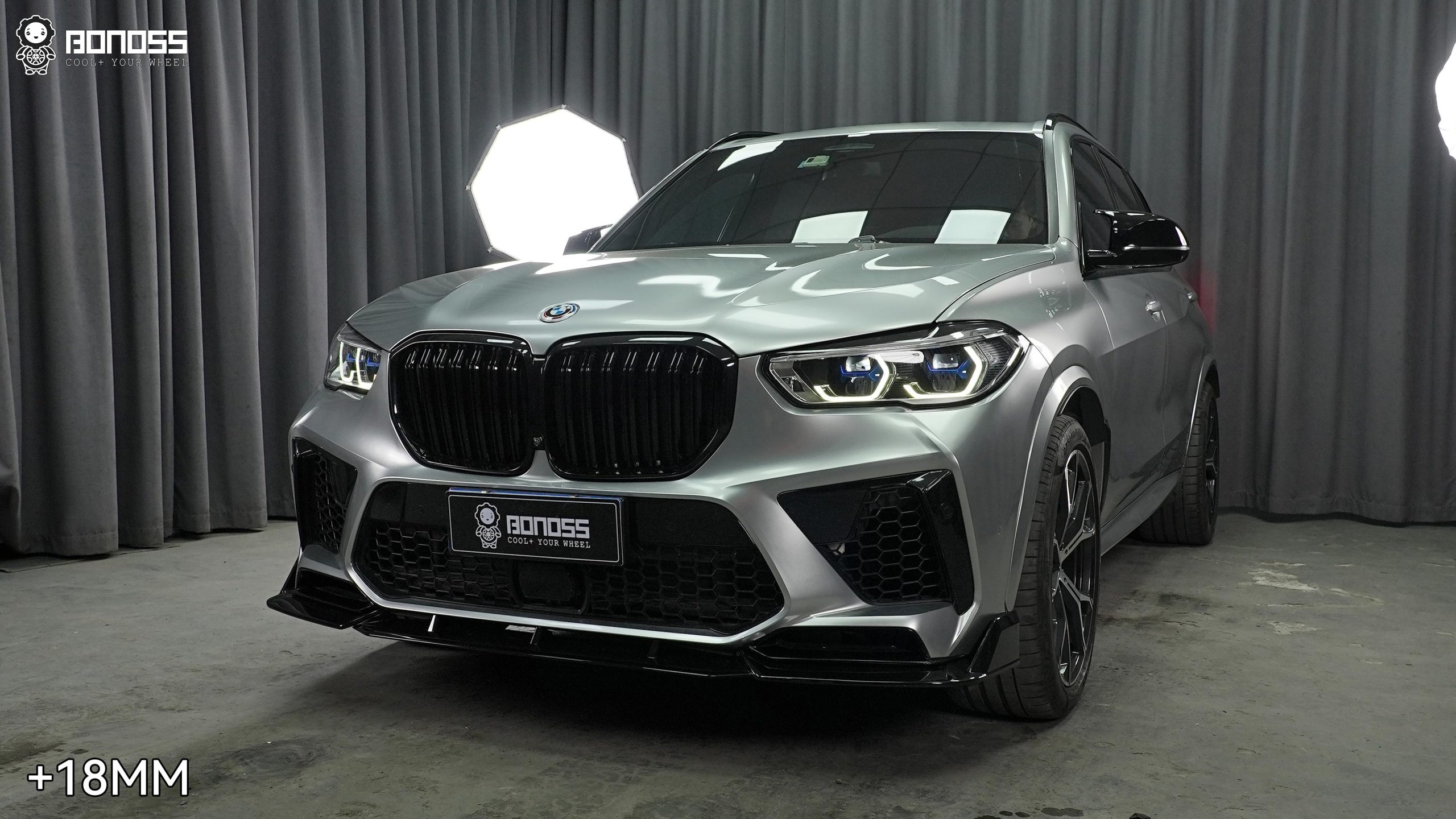 BONOSS Forged Active Cooling BMW X5 Wheel Spacers Front 18mm Rear 30mm Before and After (1)