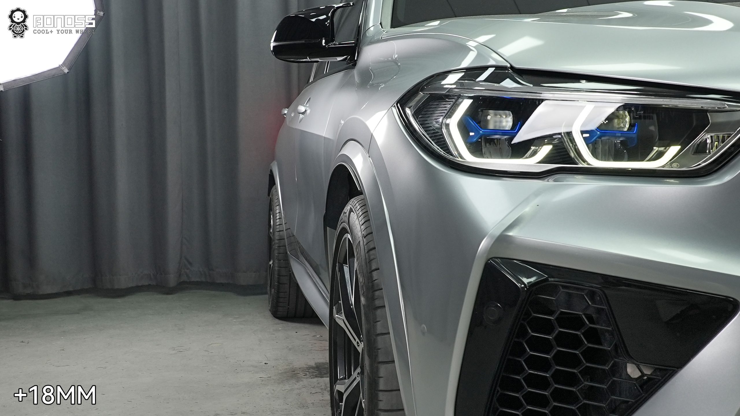 BONOSS Forged Active Cooling BMW X5 Wheel Spacers Front 18mm Rear 30mm Before and After (3)