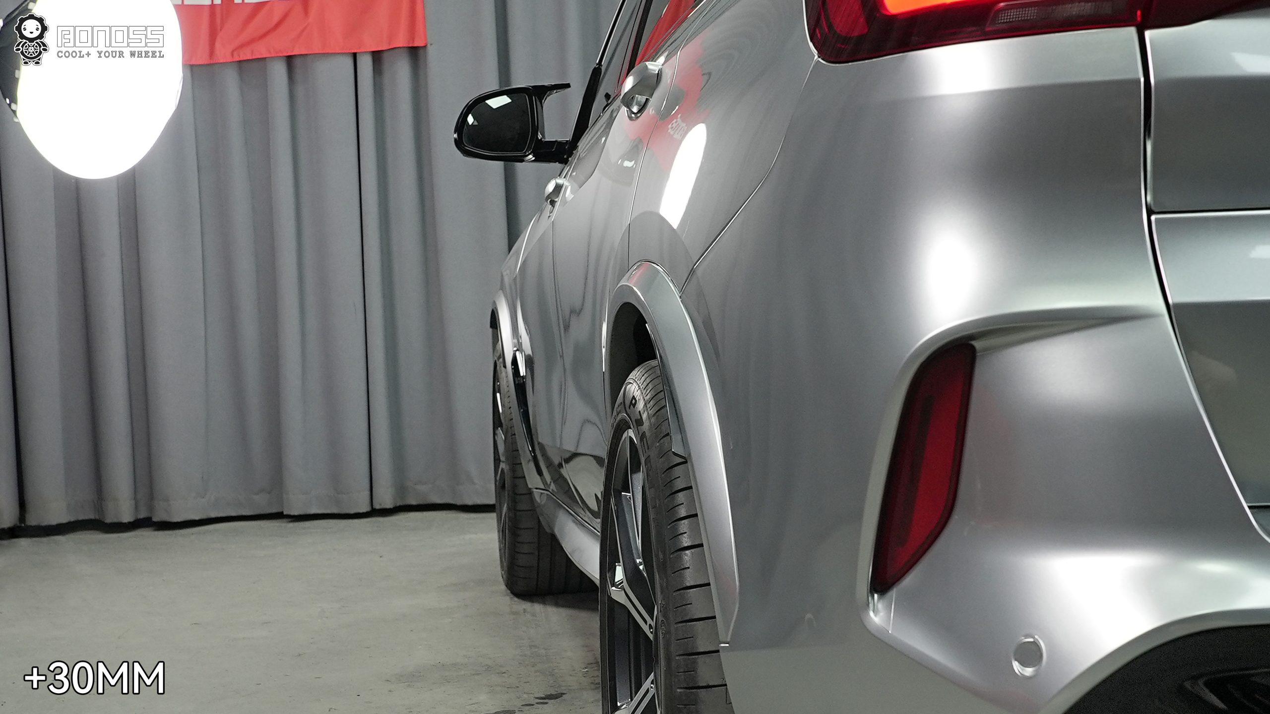 BONOSS Forged Active Cooling BMW X5 Wheel Spacers Front 18mm Rear 30mm Before and After (4)