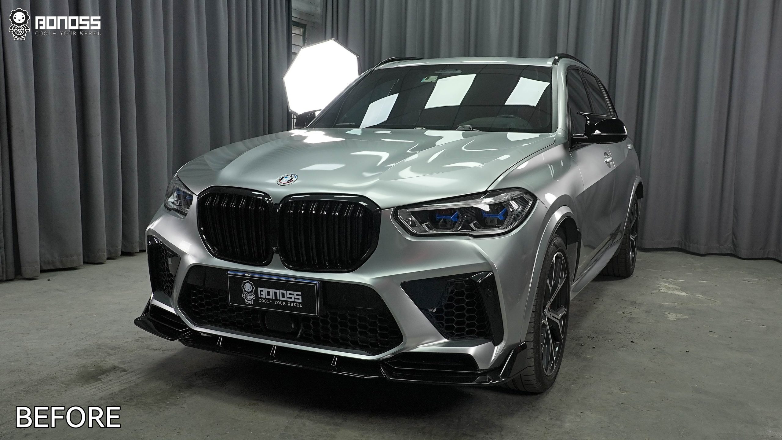 BONOSS Forged Active Cooling BMW X5 Wheel Spacers Front 18mm Rear 30mm Before and After (6)