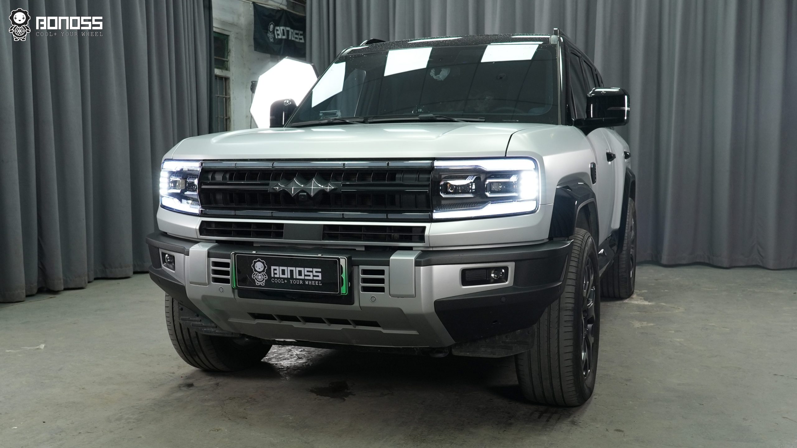 BONOSS Forged Active Cooling BYD Leopard 5 Wheel Spacers Front 30mm Rear 35mm Before and After (2)