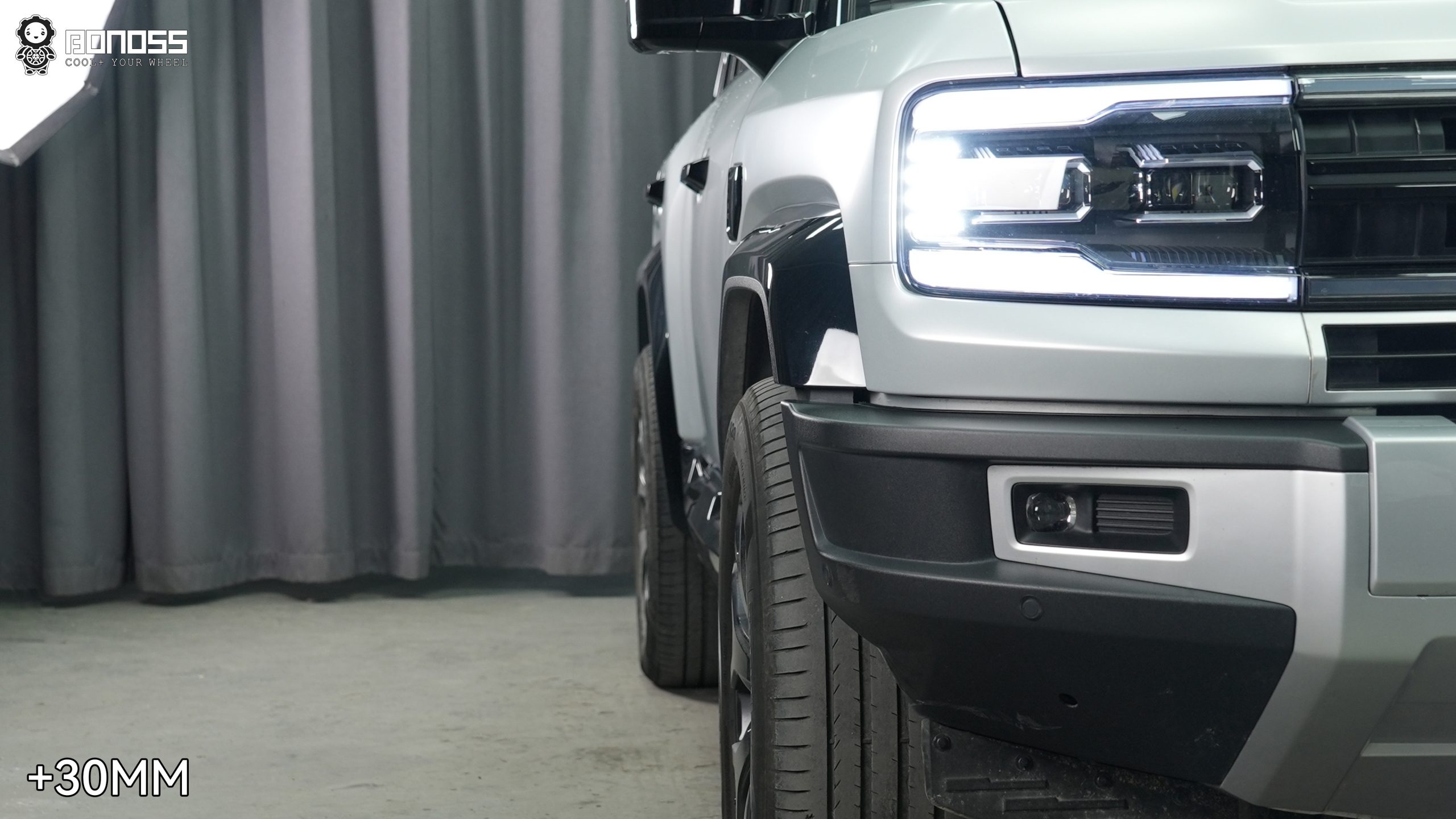 BONOSS Forged Active Cooling BYD Leopard 5 Wheel Spacers Front 30mm Rear 35mm Before and After (4)