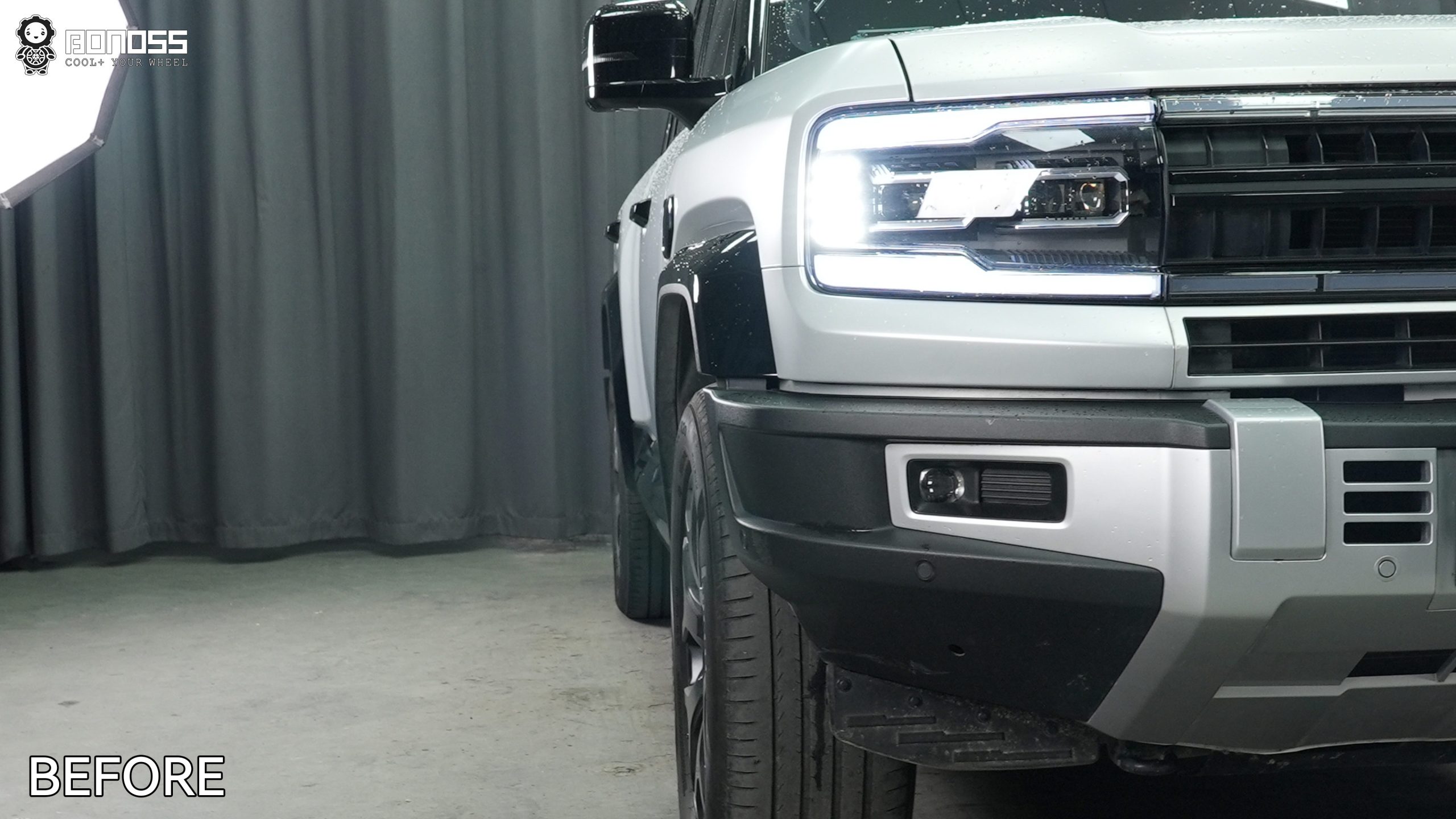 BONOSS Forged Active Cooling BYD Leopard 5 Wheel Spacers Front 30mm Rear 35mm Before and After (9)