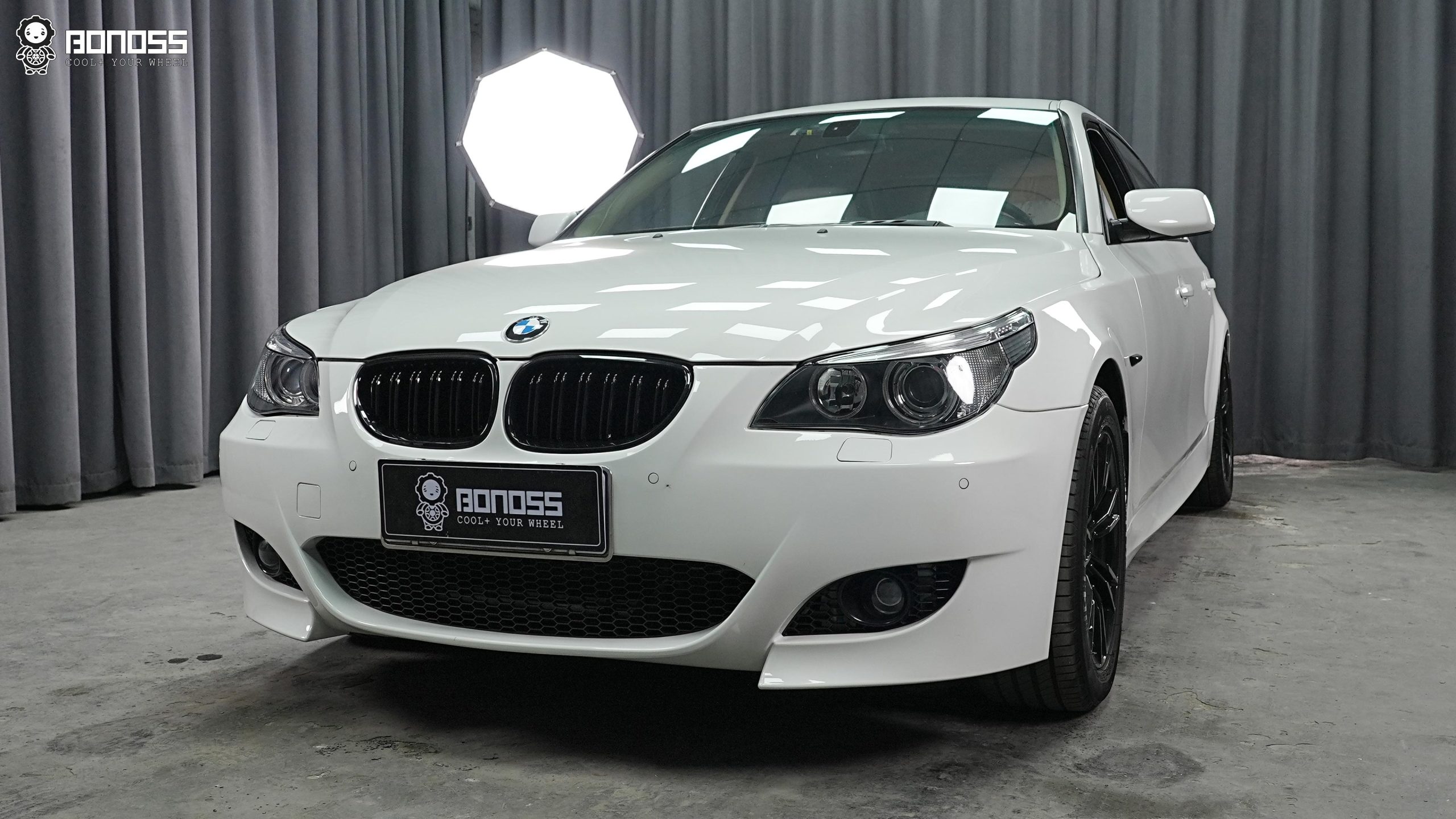 BONOSS Forged Lightweight Plus 2007 BMW 530i Wheel Spacers Front 15mm Rear 25mm Before and After (1)