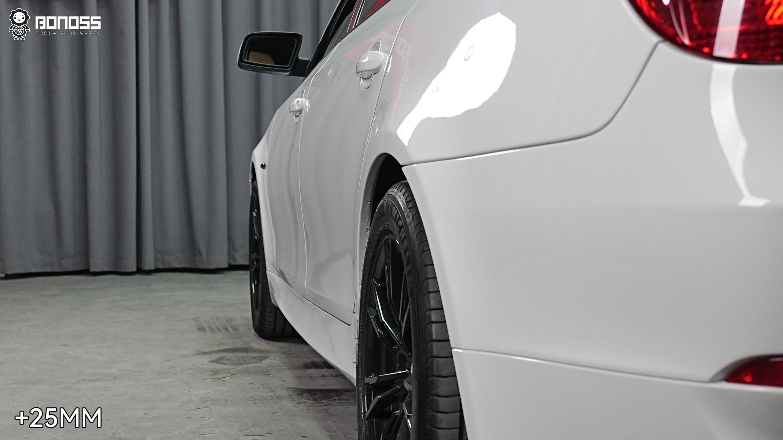 BONOSS Forged Lightweight Plus 2007 BMW 530i Wheel Spacers Front 15mm Rear 25mm Before and After (4)