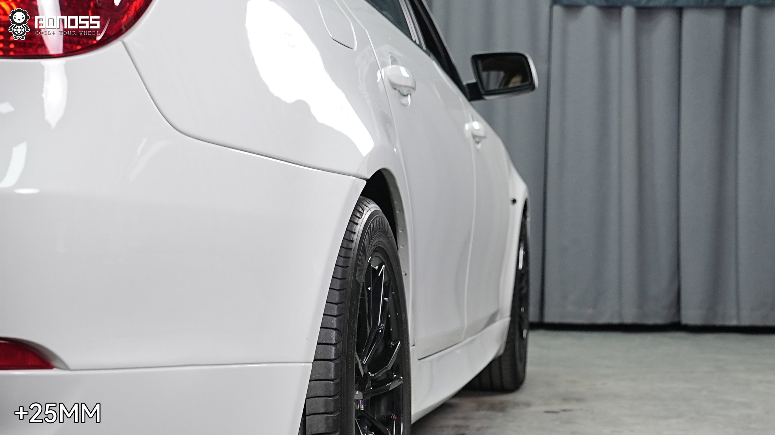 BONOSS Forged Lightweight Plus 2007 BMW 530i Wheel Spacers Front 15mm Rear 25mm Before and After (5)