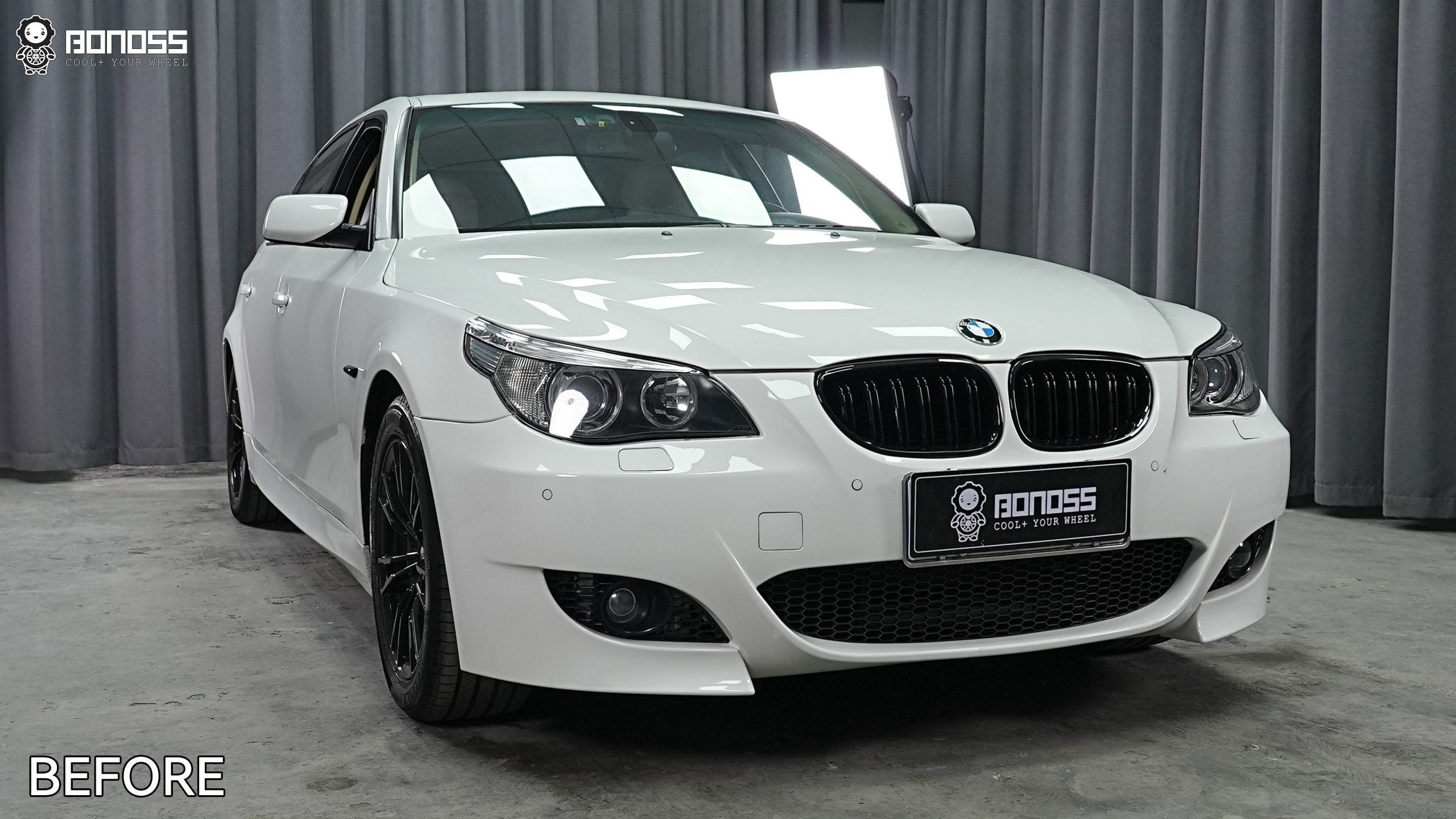 BONOSS Forged Lightweight Plus 2007 BMW 530i Wheel Spacers Front 15mm Rear 25mm Before and After (6)