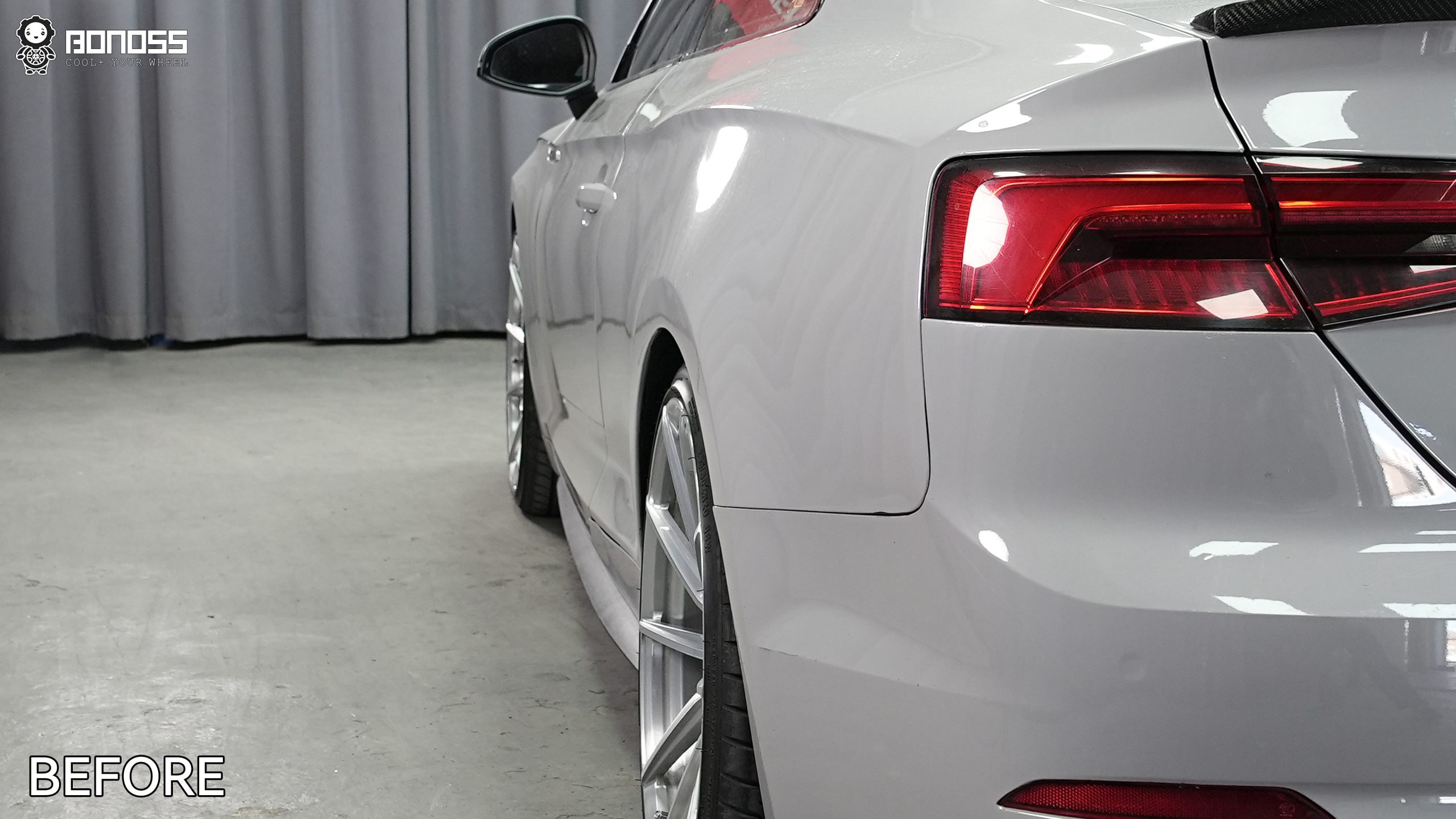 BONOSS Forged Lightweight Plus 2017 Audi A5 Wheel Spacers Front 12mm Rear 15mm Before and After (10)