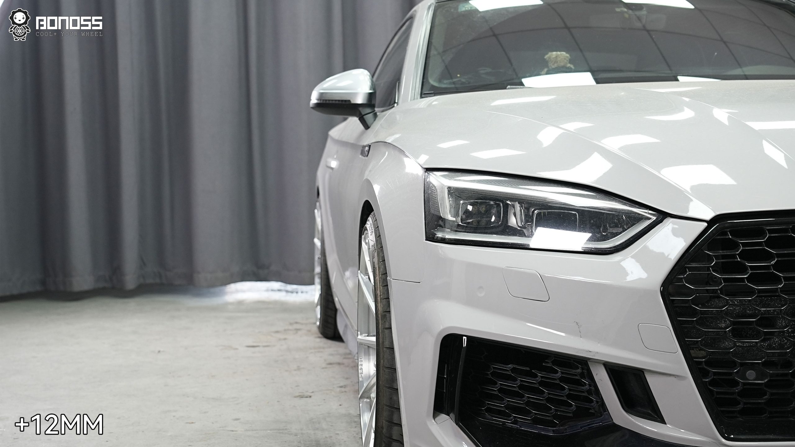 BONOSS Forged Lightweight Plus 2017 Audi A5 Wheel Spacers Front 12mm Rear 15mm Before and After (4)