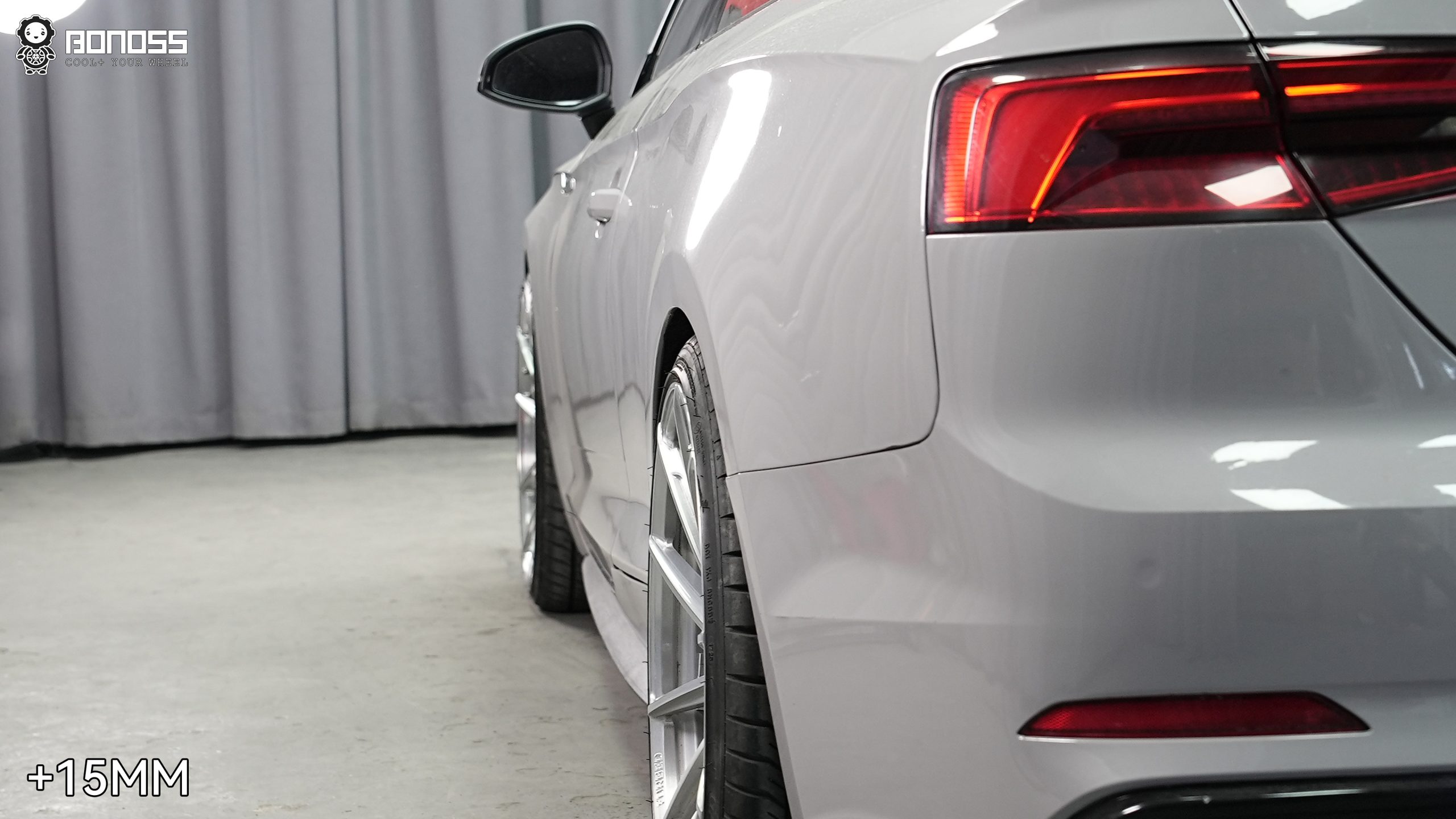 BONOSS Forged Lightweight Plus 2017 Audi A5 Wheel Spacers Front 12mm Rear 15mm Before and After (5)