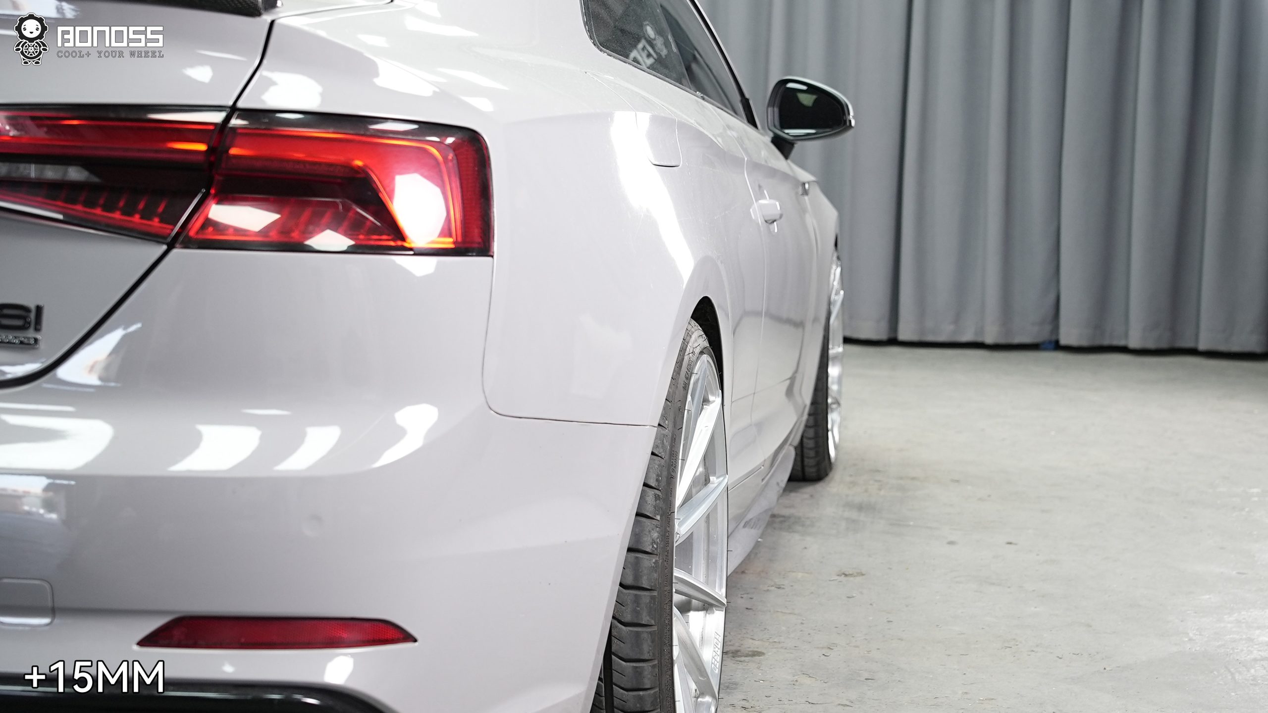 BONOSS Forged Lightweight Plus 2017 Audi A5 Wheel Spacers Front 12mm Rear 15mm Before and After (6)