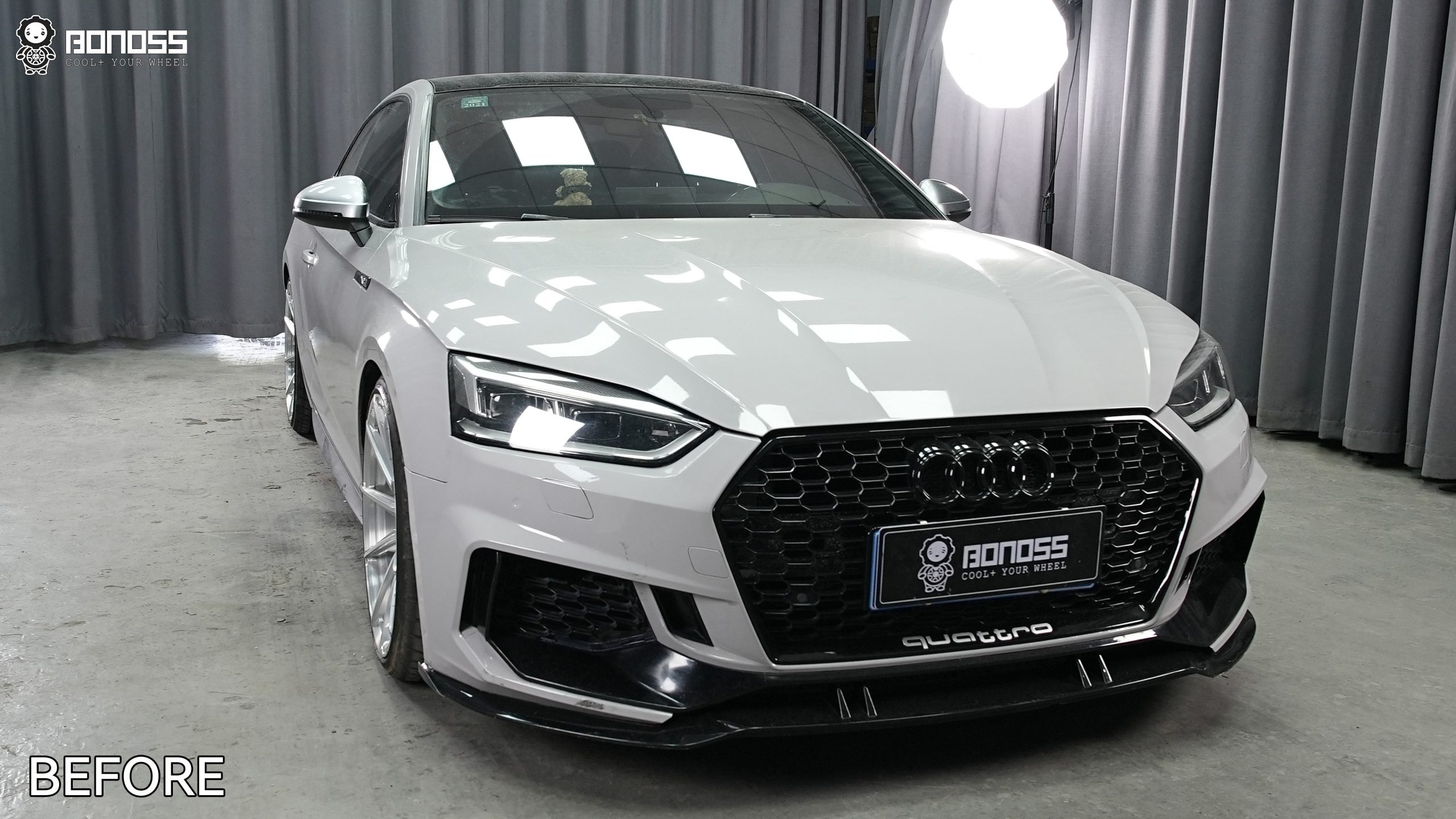 BONOSS Forged Lightweight Plus 2017 Audi A5 Wheel Spacers Front 12mm Rear 15mm Before and After (7)