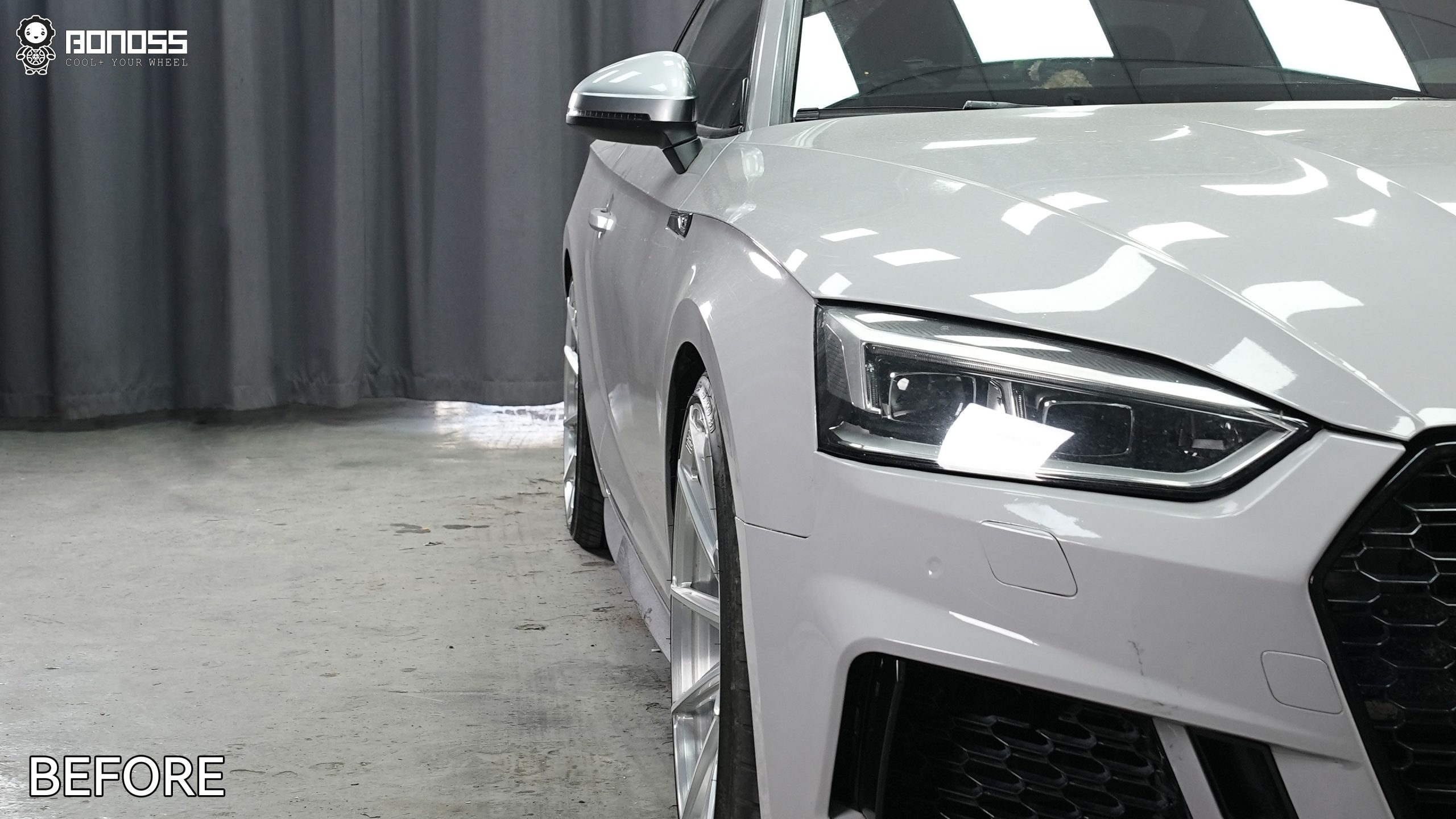 BONOSS Forged Lightweight Plus 2017 Audi A5 Wheel Spacers Front 12mm Rear 15mm Before and After (9)