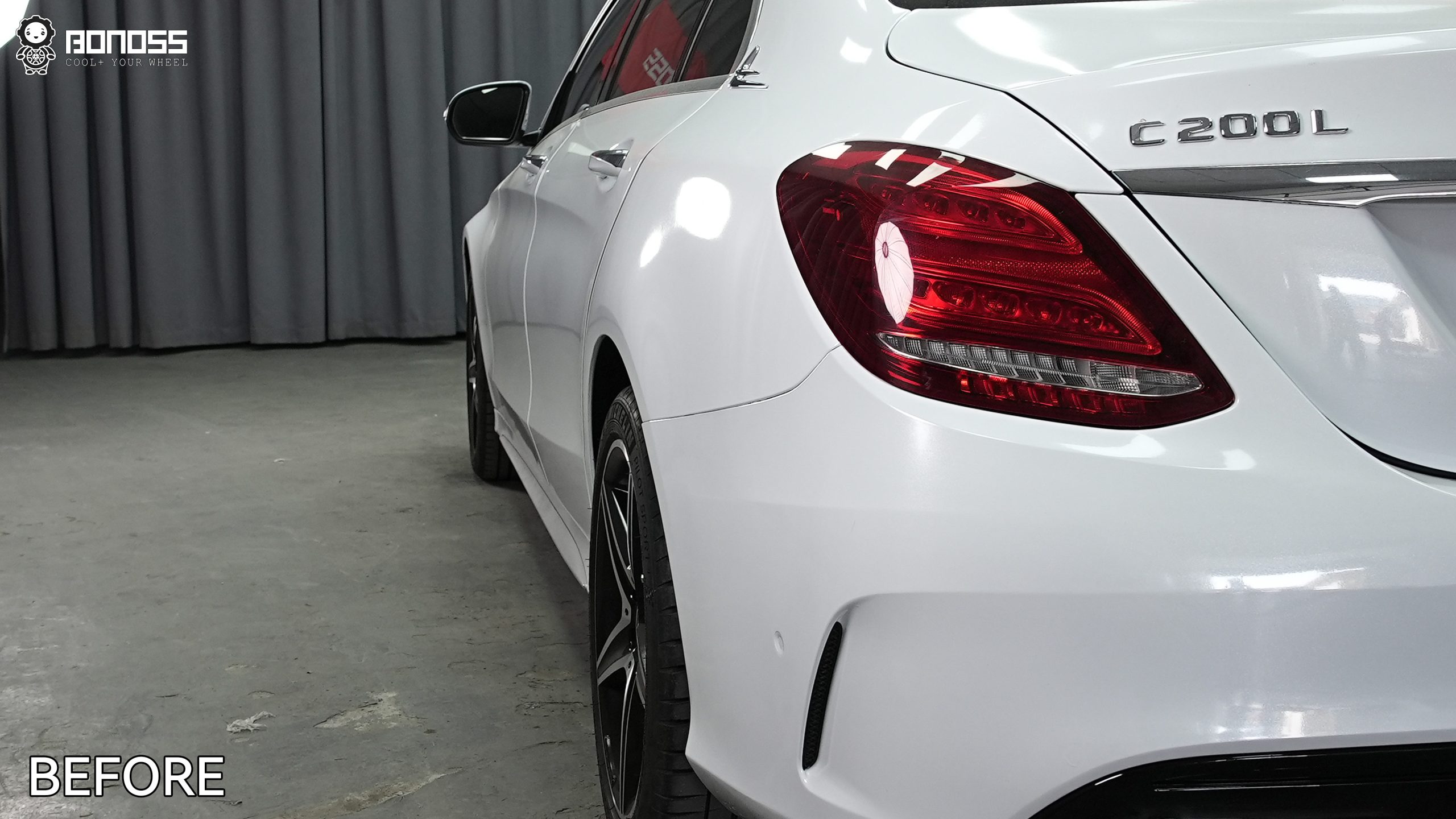 BONOSS Forged Lightweight Plus 2018 Mercedes-Benz C-Class Wheel Spacers Front 12mm Rear 15mm Before and After (10)