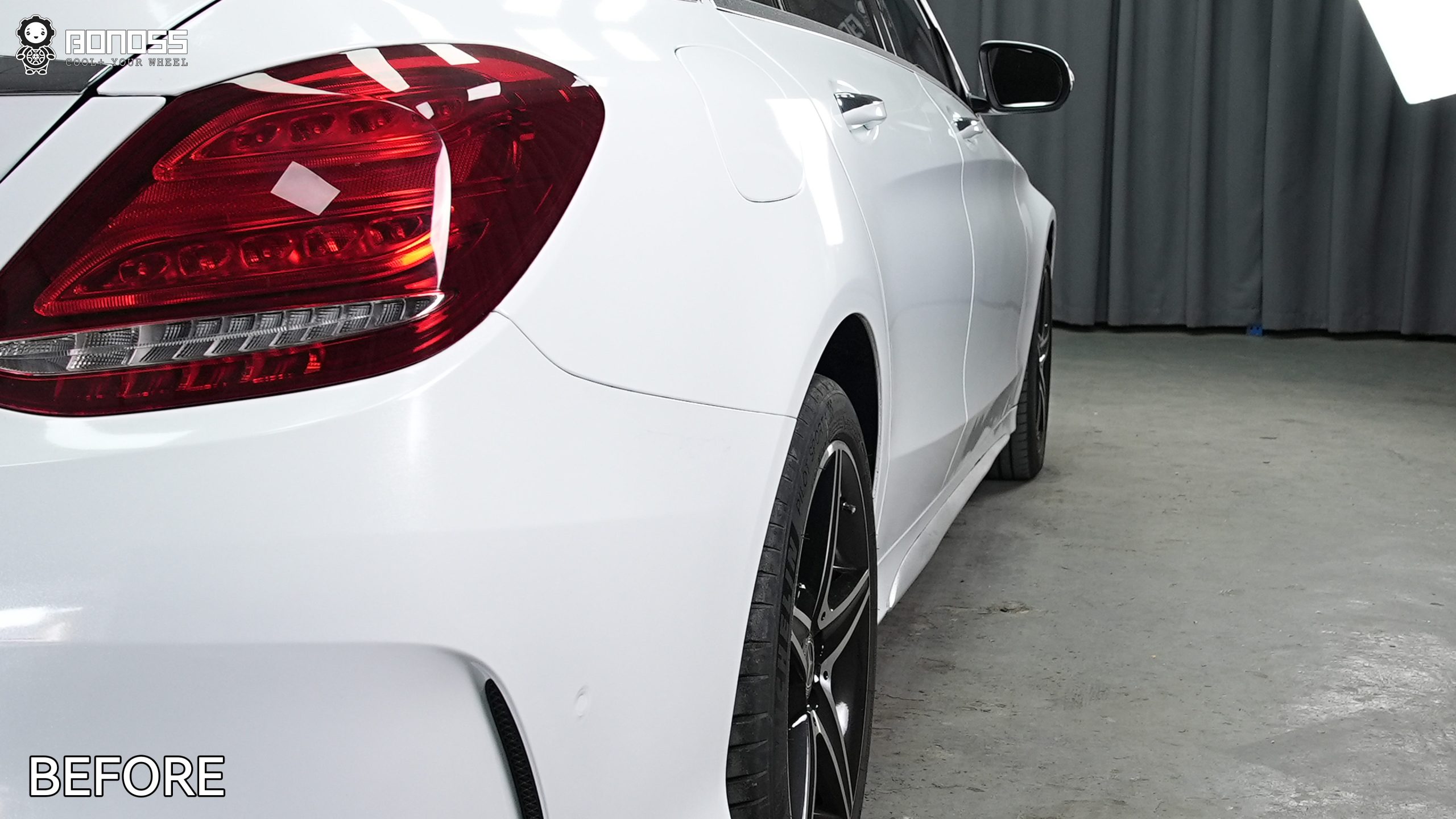 BONOSS Forged Lightweight Plus 2018 Mercedes-Benz C-Class Wheel Spacers Front 12mm Rear 15mm Before and After (11)