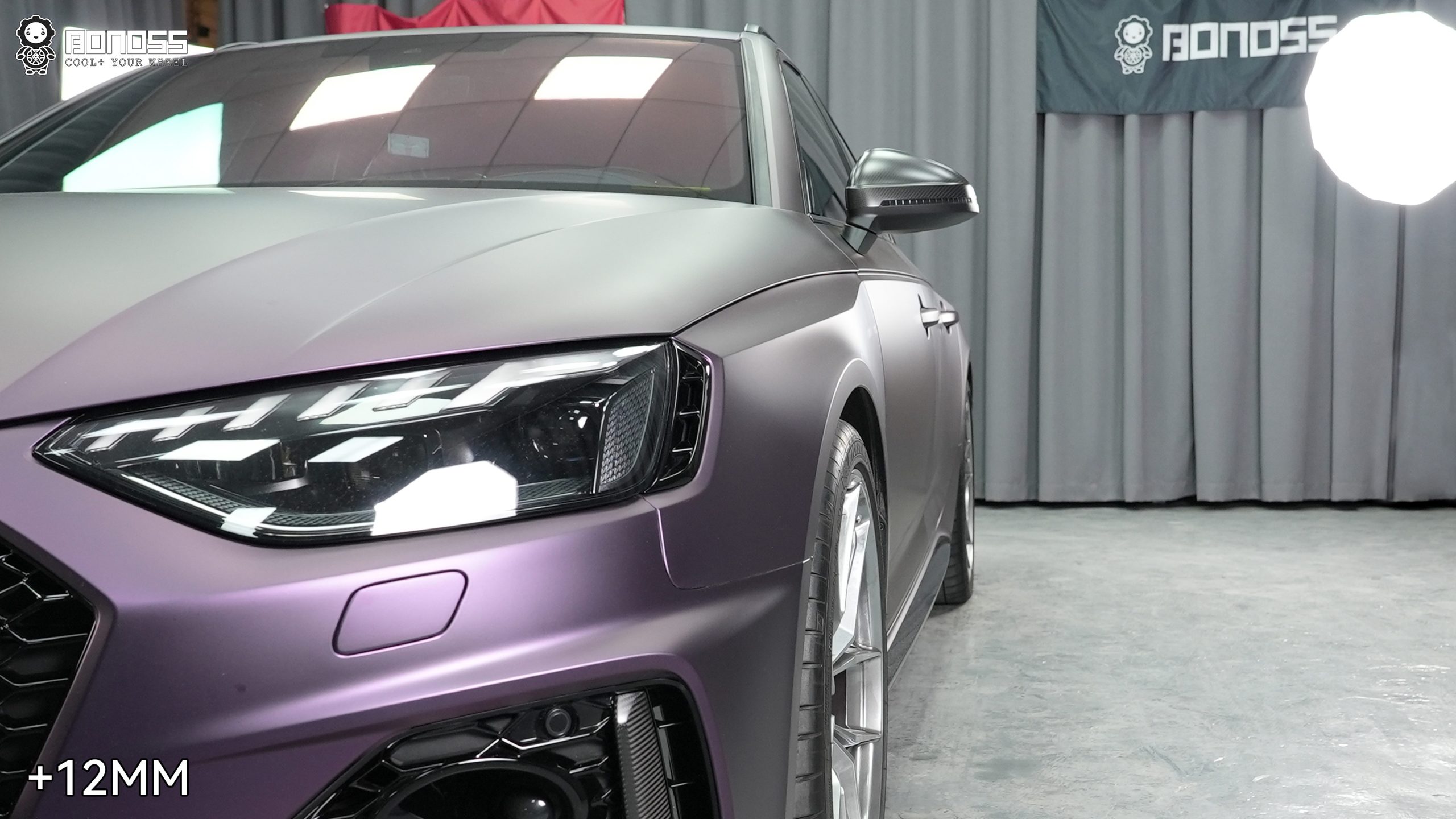 BONOSS Forged Lightweight Plus 2021 Audi RS4 Wheel Spacers Front 12mm Rear 12mm Before and After (3)