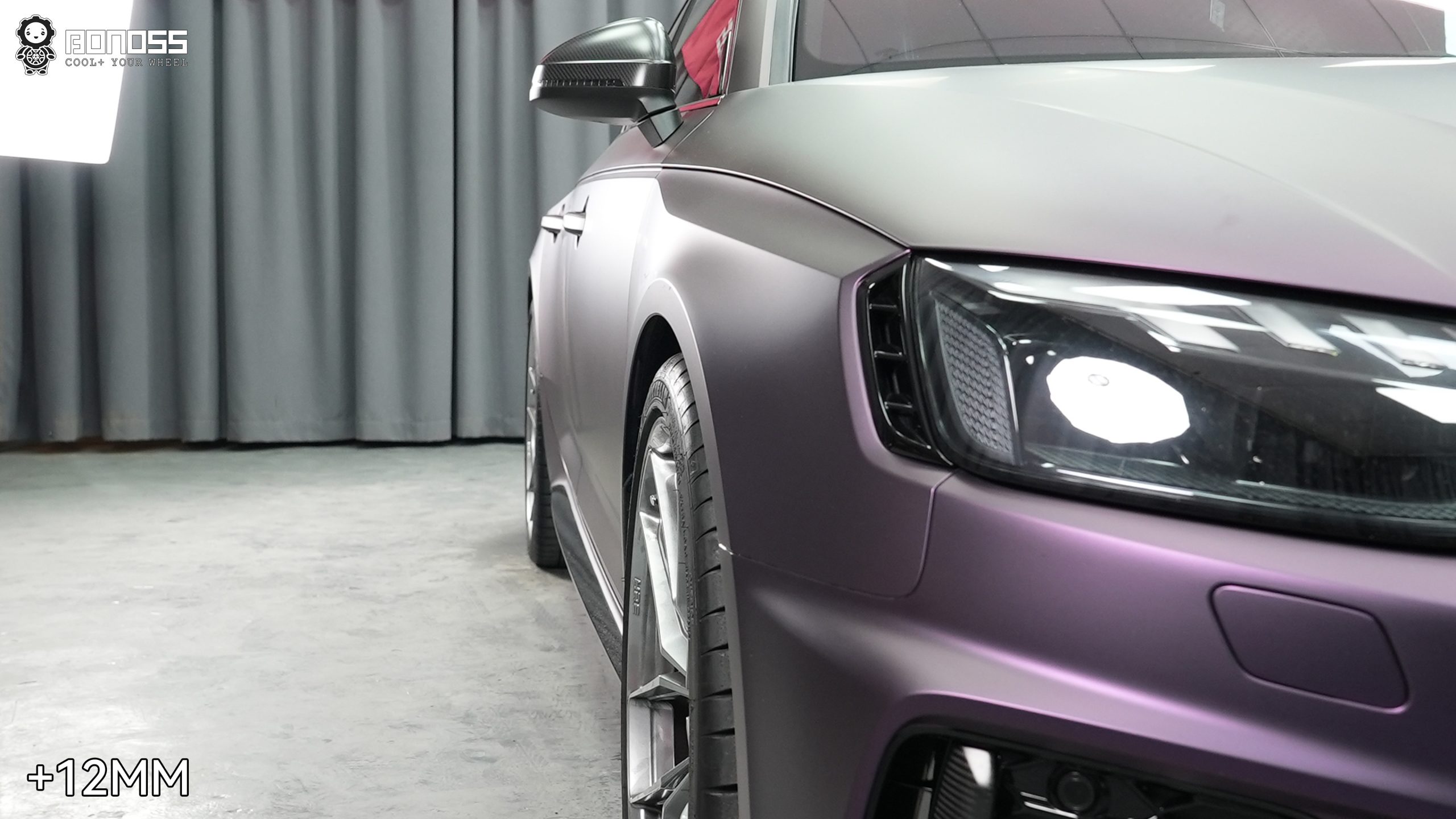 BONOSS Forged Lightweight Plus 2021 Audi RS4 Wheel Spacers Front 12mm Rear 12mm Before and After (4)