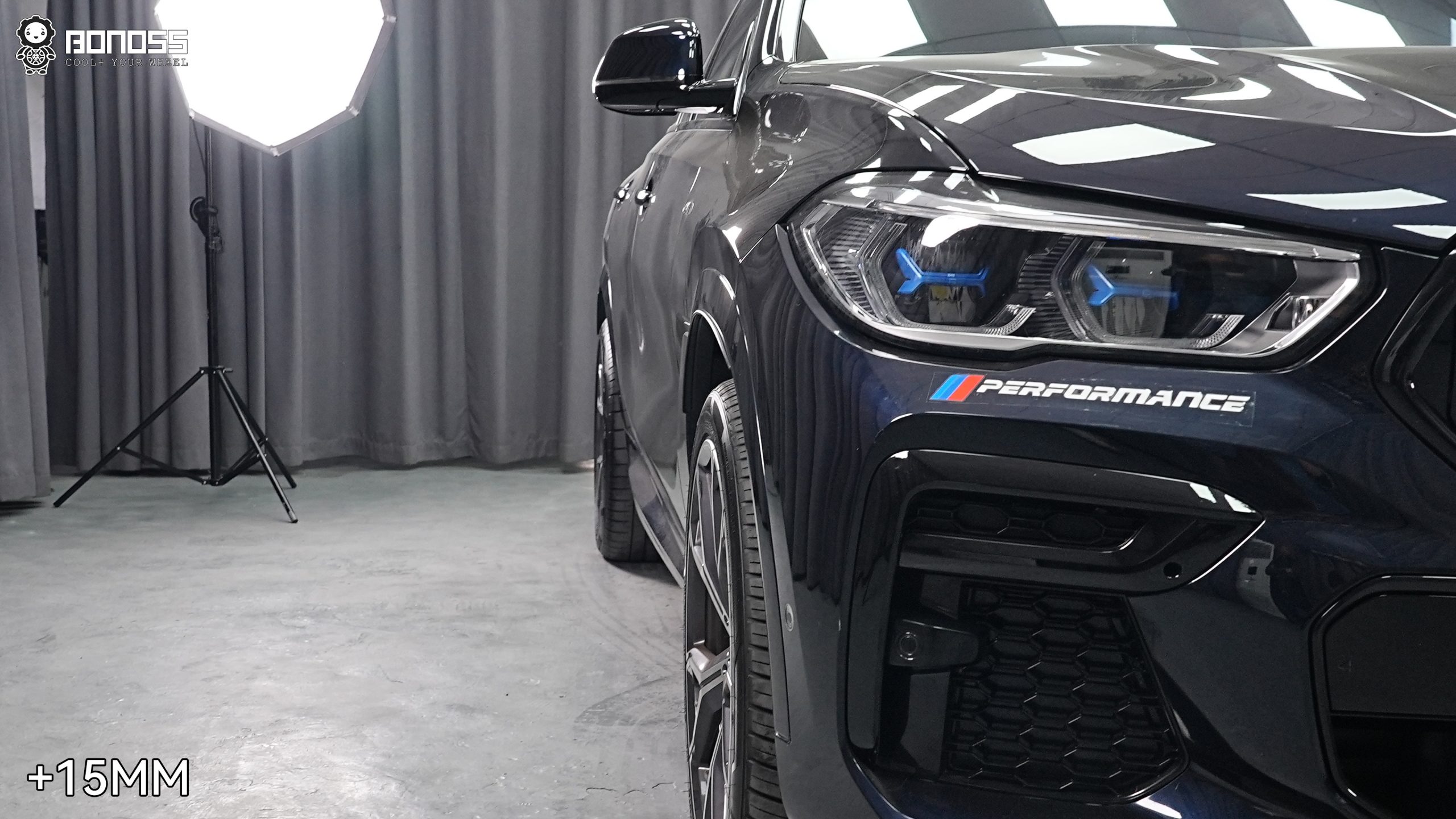 BONOSS Forged Lightweight Plus 2022 BMW X6 Wheel Spacers Front 15mm Rear 20mm Before and After (4)