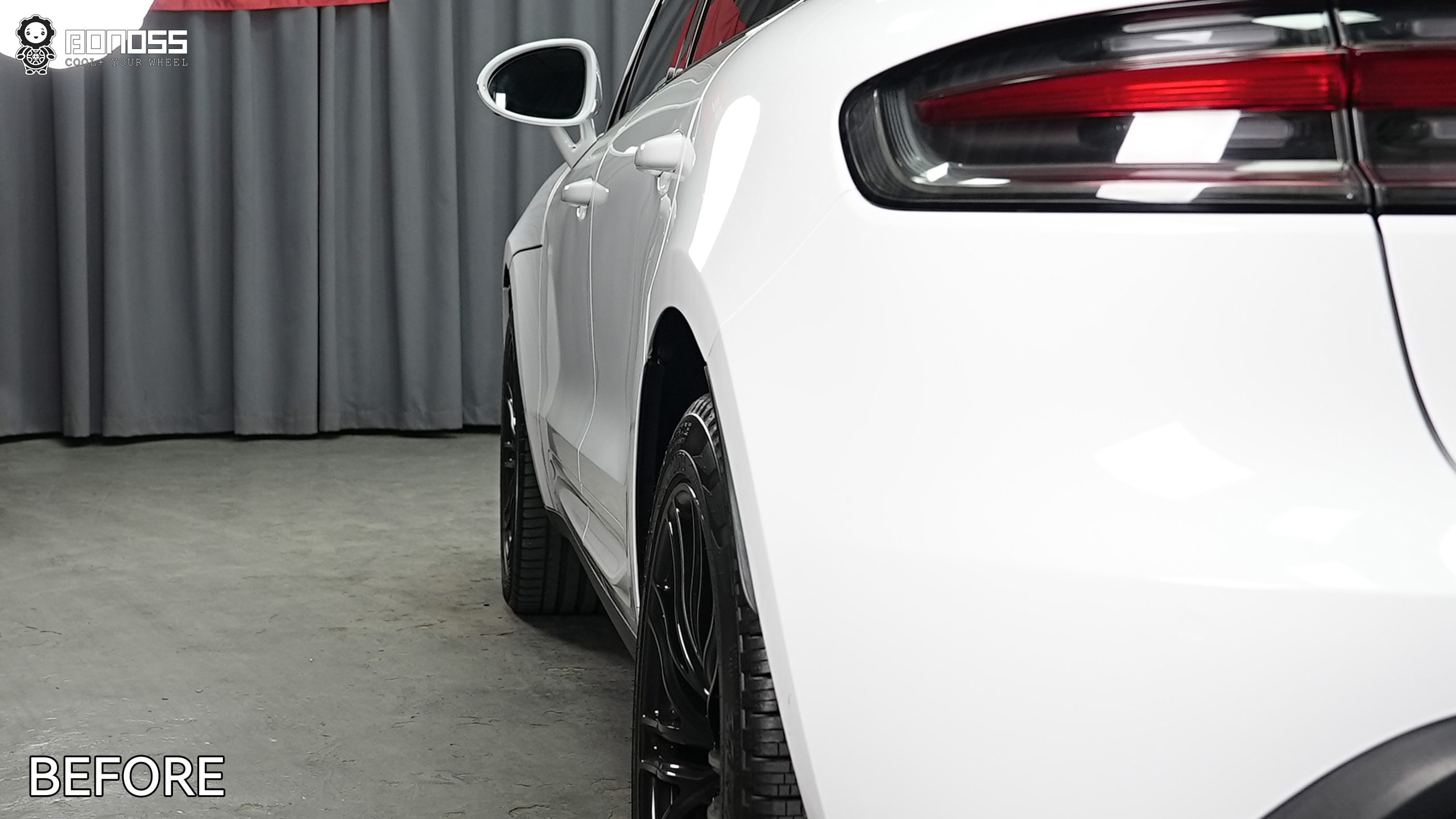 BONOSS Forged Lightweight Plus 2023 Porsche Macan Wheel Spacers Front 12mm Rear 15mm Before and After (10)